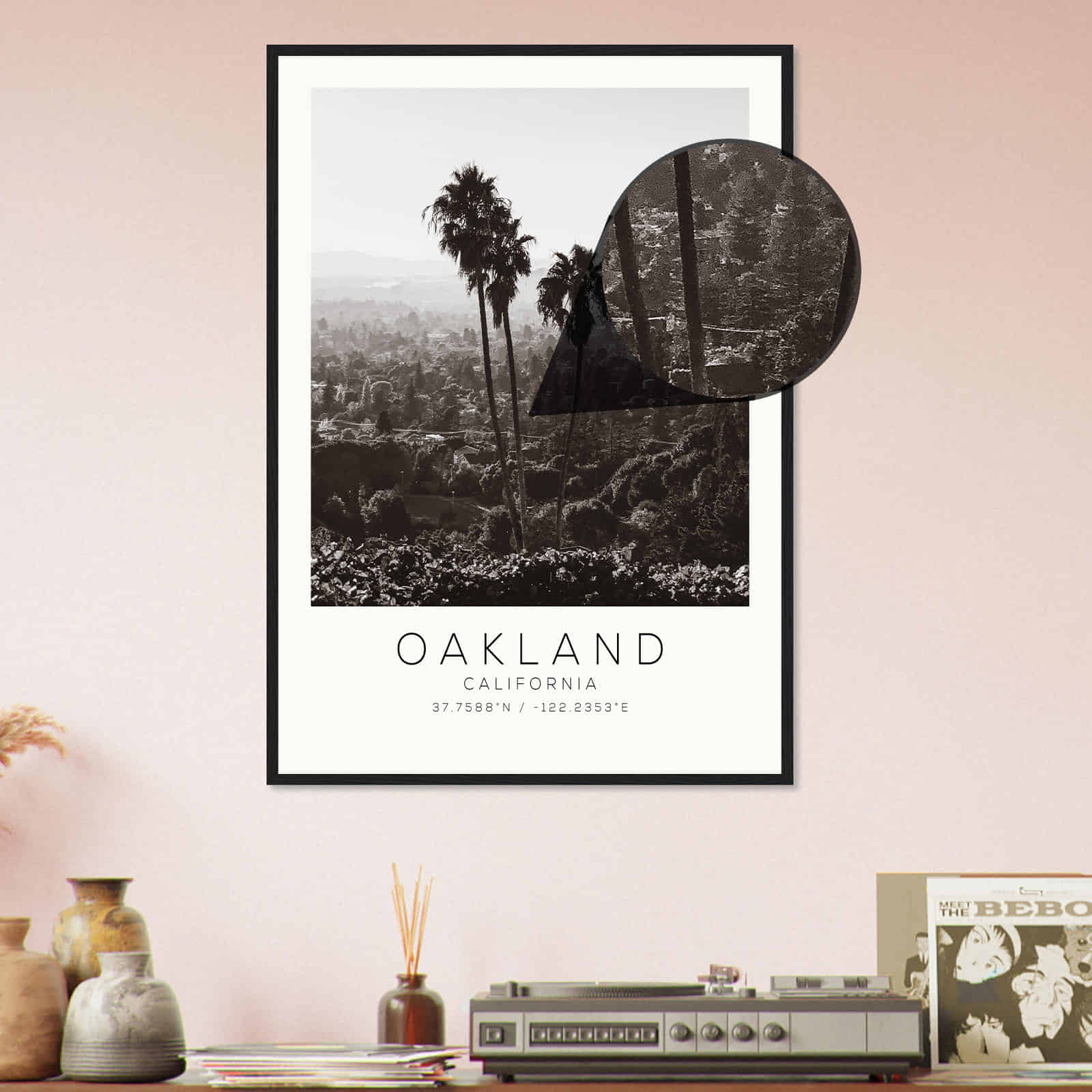 Deerfield Kansas Map Poster, Modern Home Decor Wall Art Print (Copy)