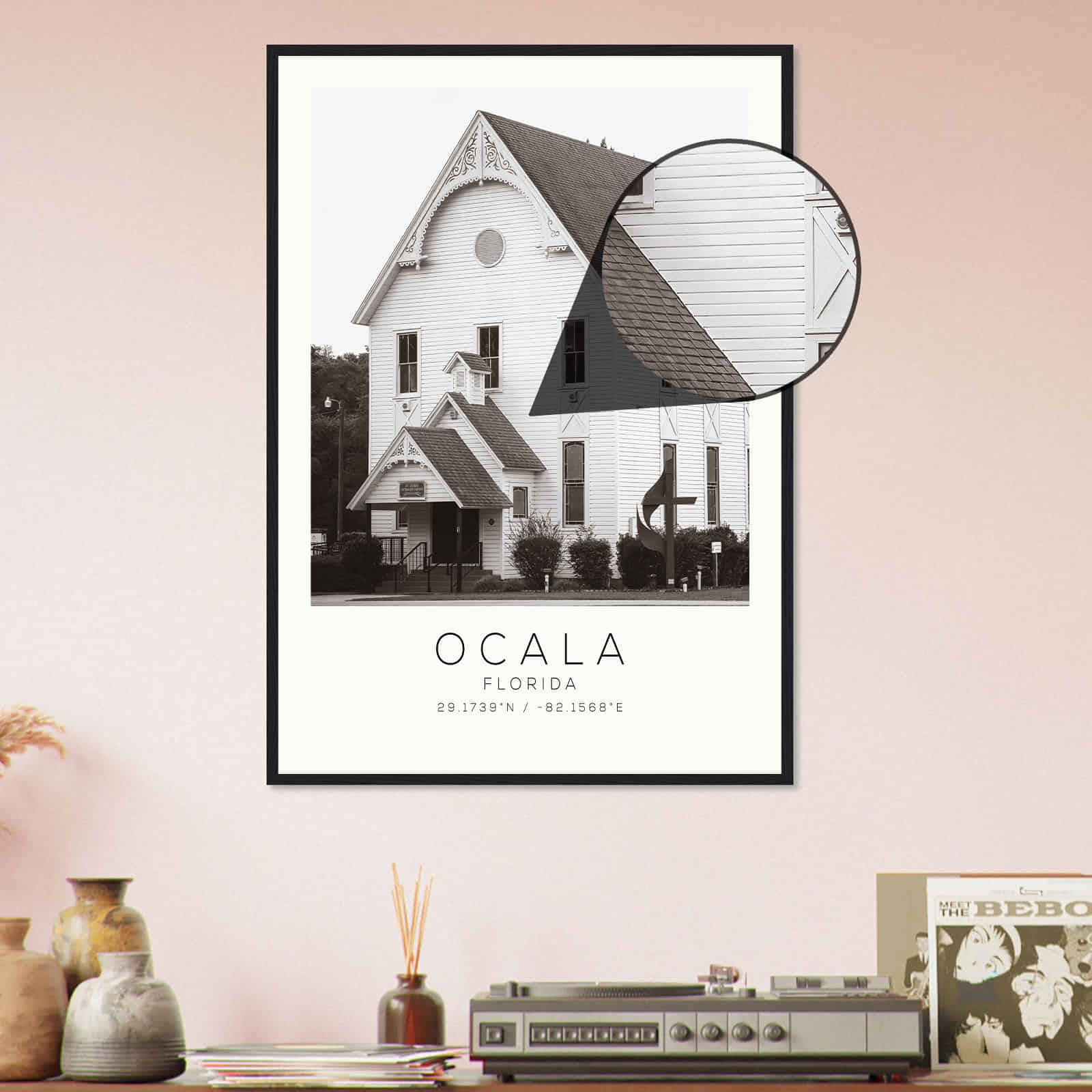 Deerfield Kansas Map Poster, Modern Home Decor Wall Art Print (Copy)