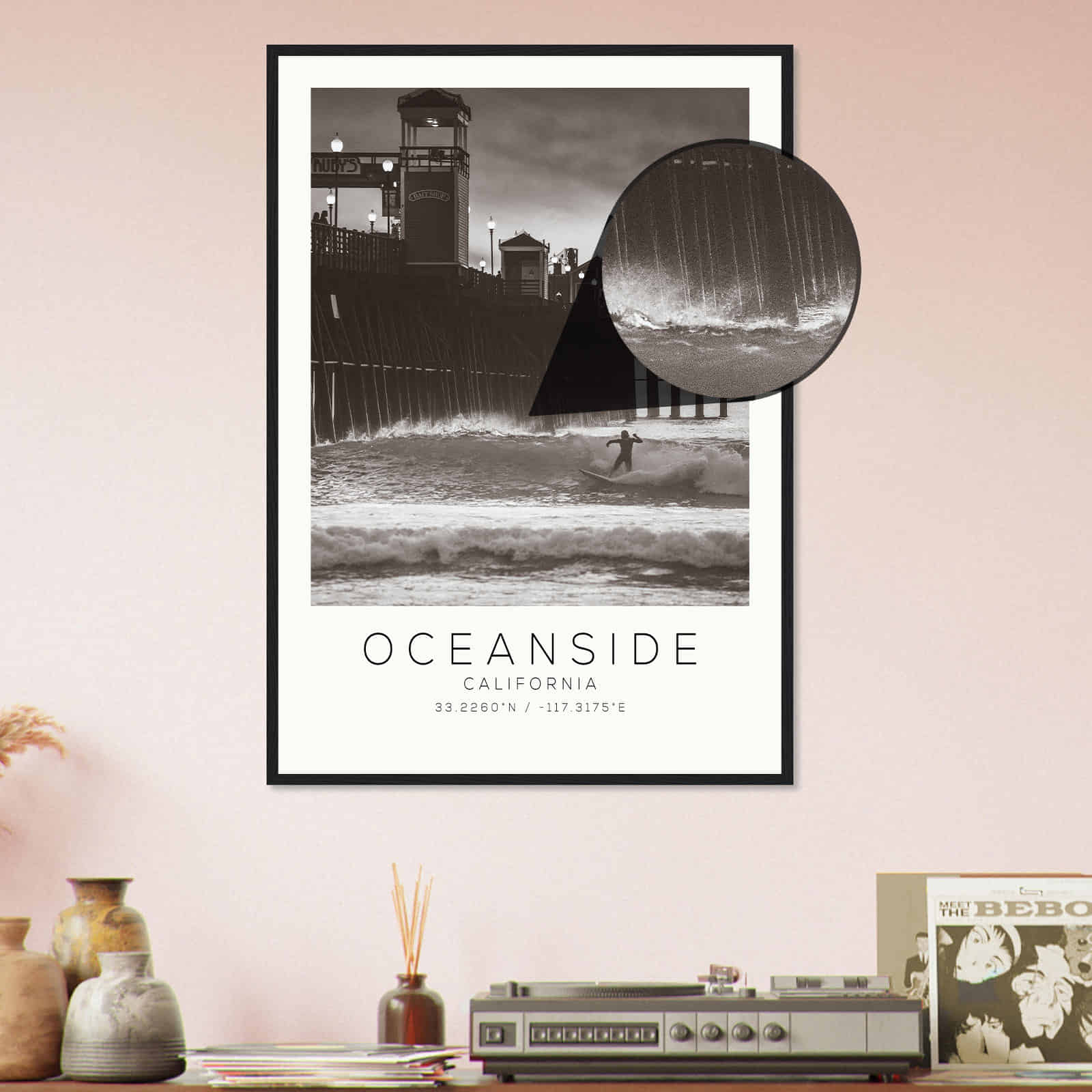 Deerfield Kansas Map Poster, Modern Home Decor Wall Art Print (Copy)