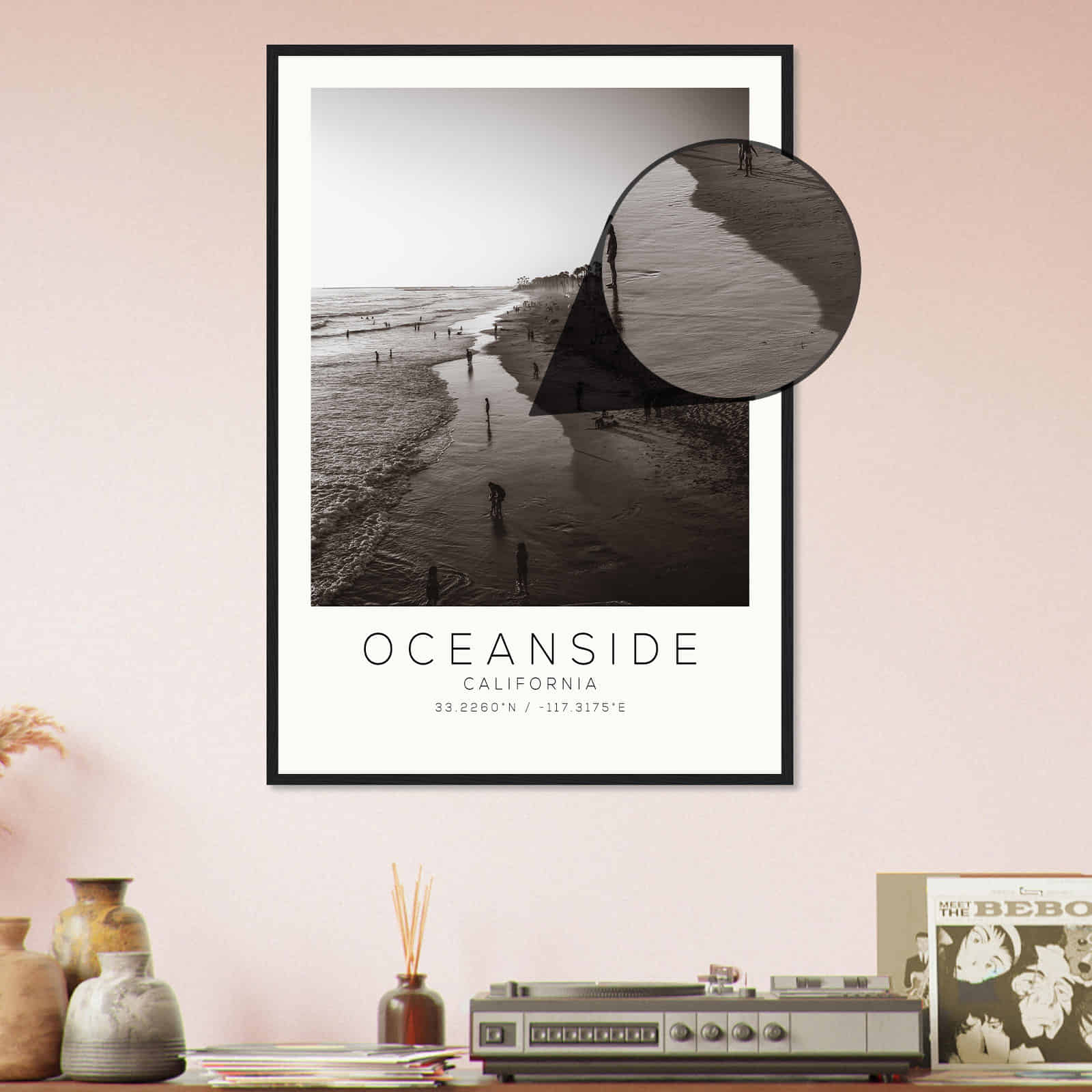 Deerfield Kansas Map Poster, Modern Home Decor Wall Art Print (Copy)