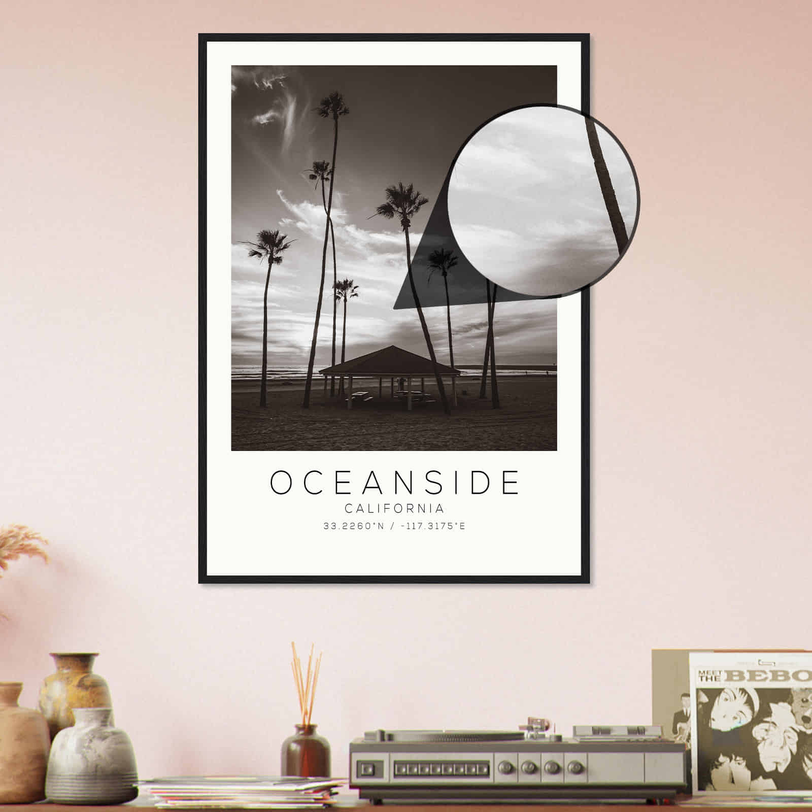 Deerfield Kansas Map Poster, Modern Home Decor Wall Art Print (Copy)