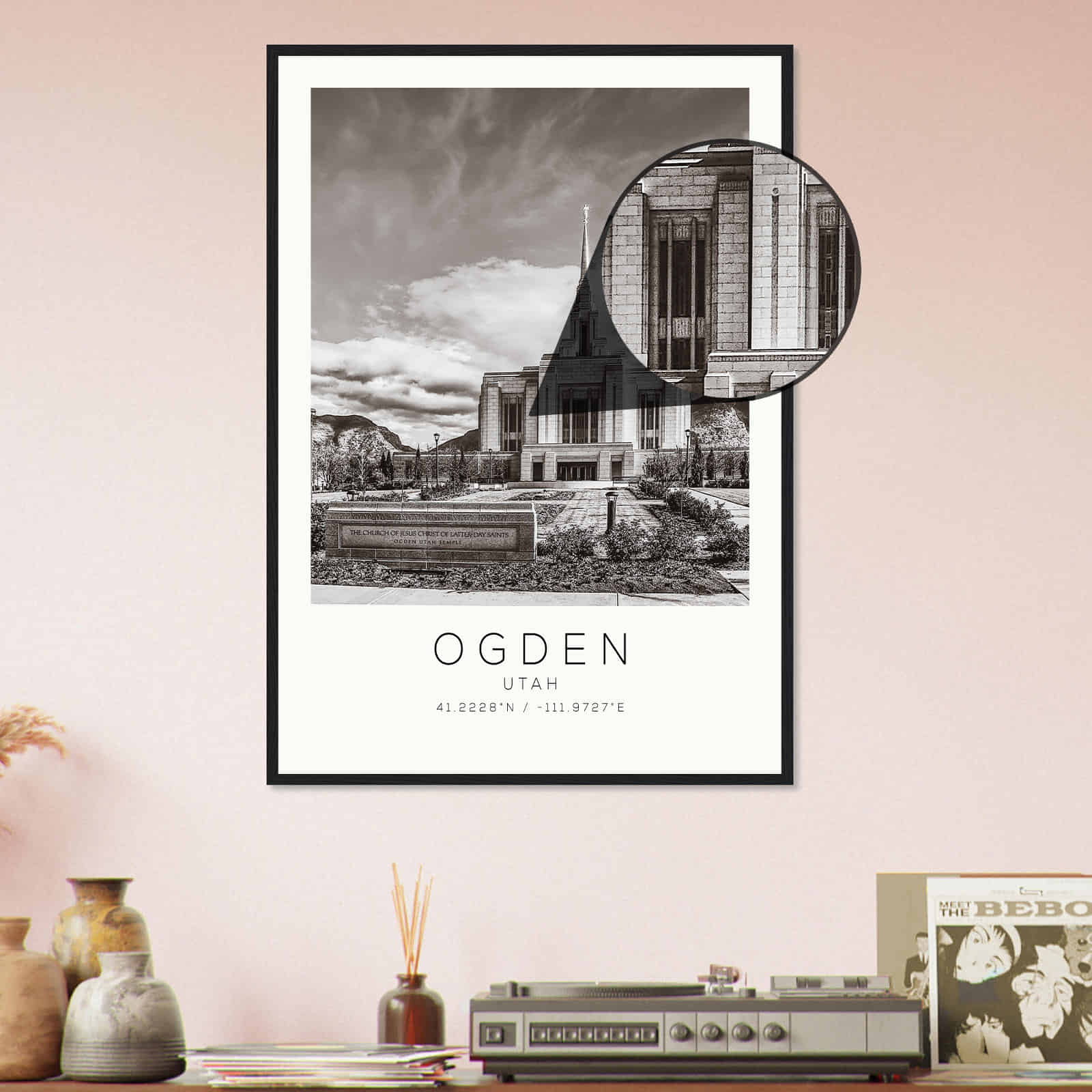 Deerfield Kansas Map Poster, Modern Home Decor Wall Art Print (Copy)