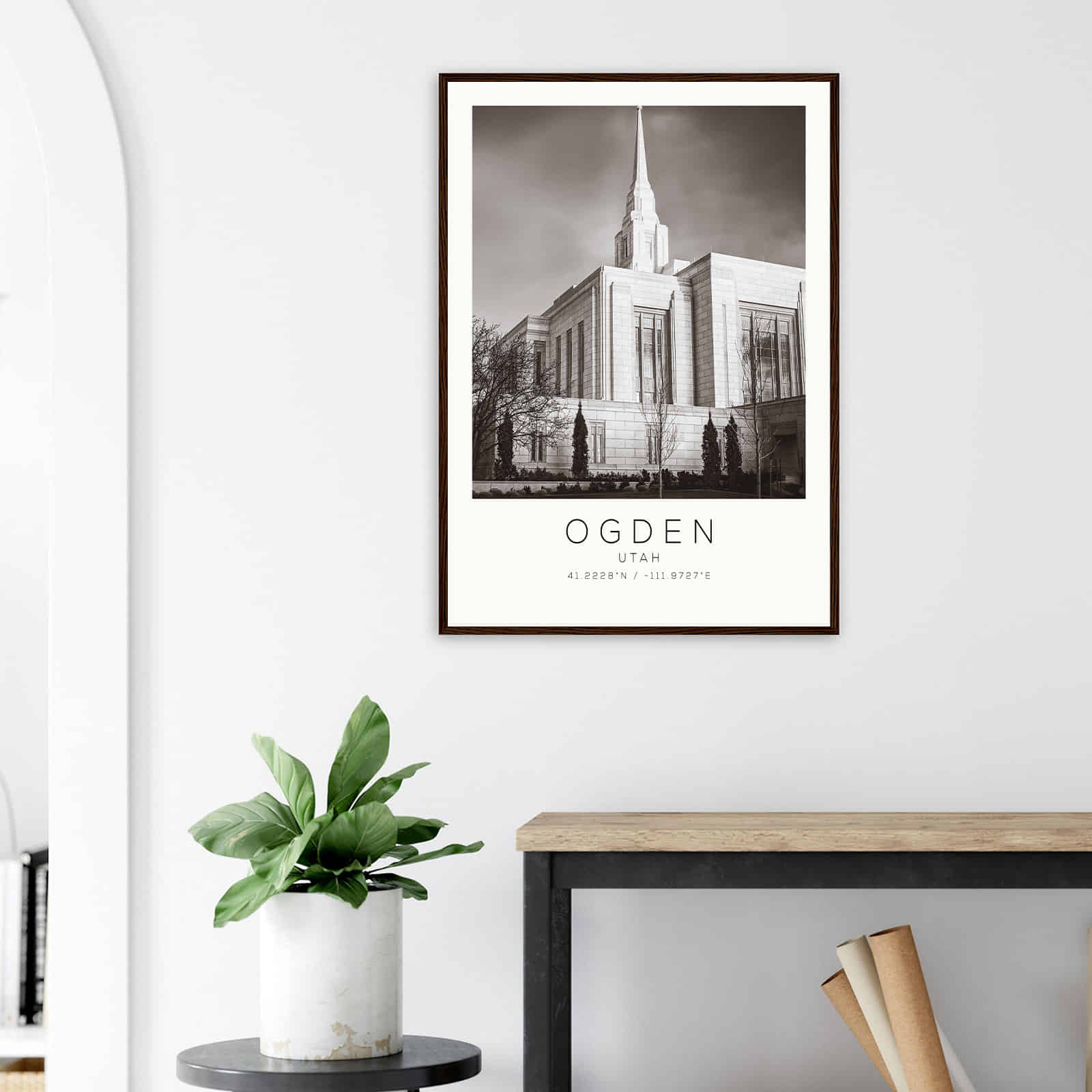 Deerfield Kansas Map Poster, Modern Home Decor Wall Art Print (Copy)