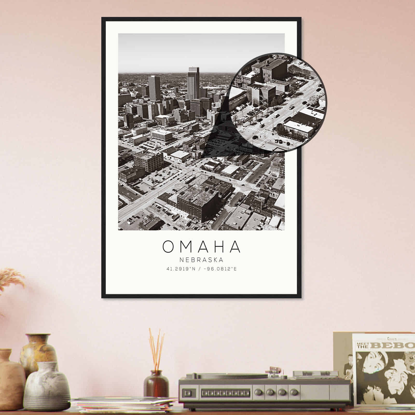 Deerfield Kansas Map Poster, Modern Home Decor Wall Art Print (Copy)