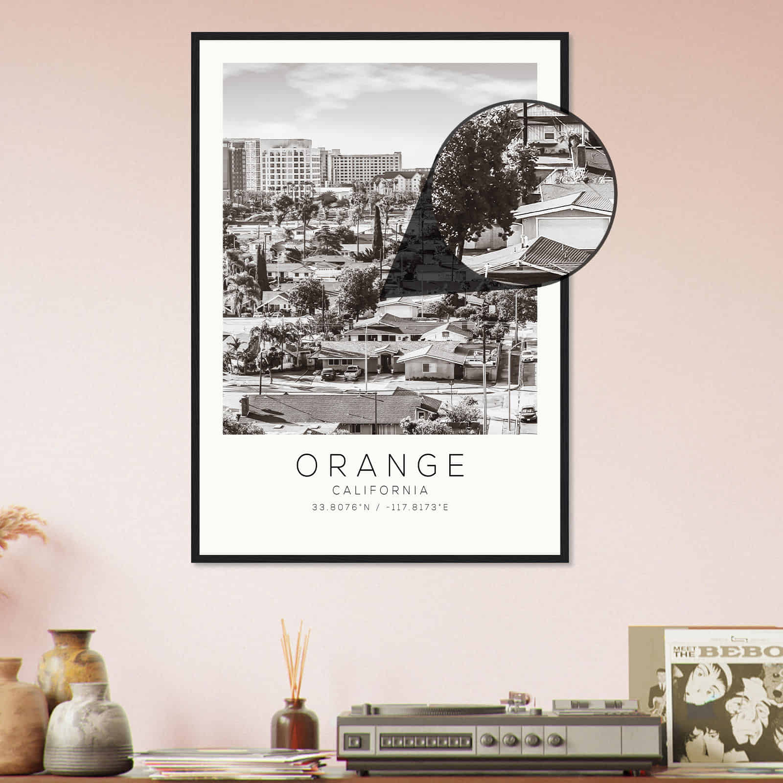 Deerfield Kansas Map Poster, Modern Home Decor Wall Art Print (Copy)