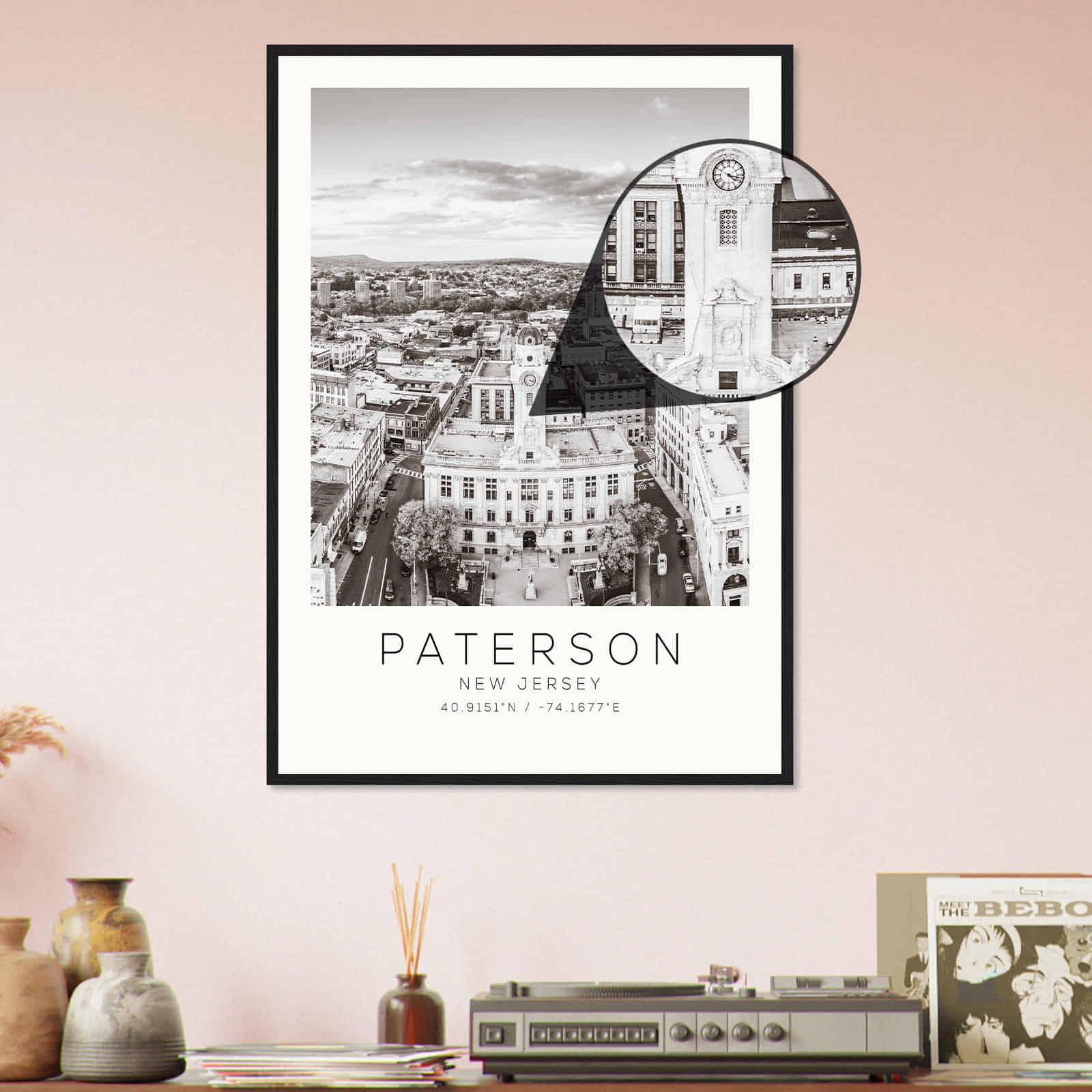 Deerfield Kansas Map Poster, Modern Home Decor Wall Art Print (Copy)