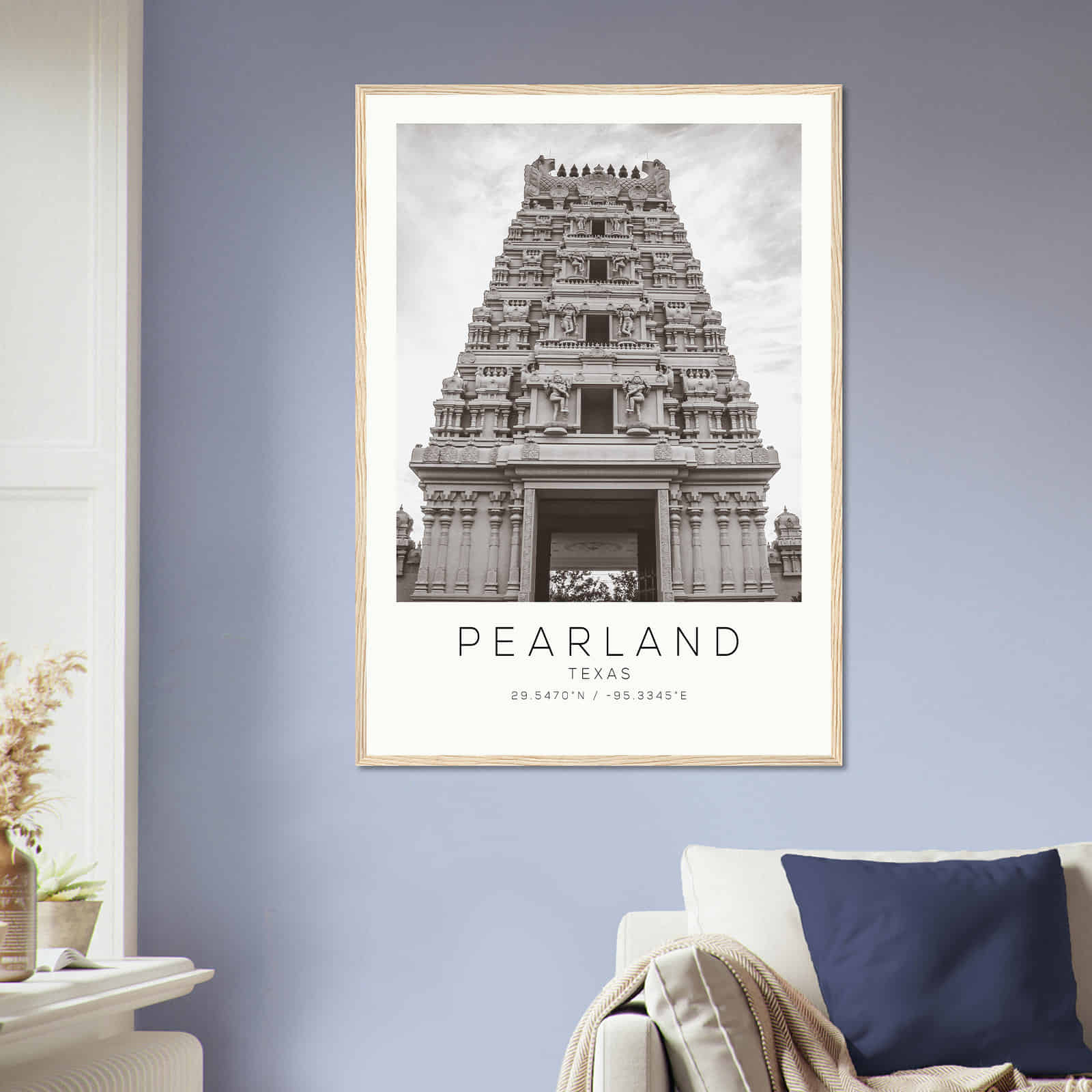 Deerfield Kansas Map Poster, Modern Home Decor Wall Art Print (Copy)