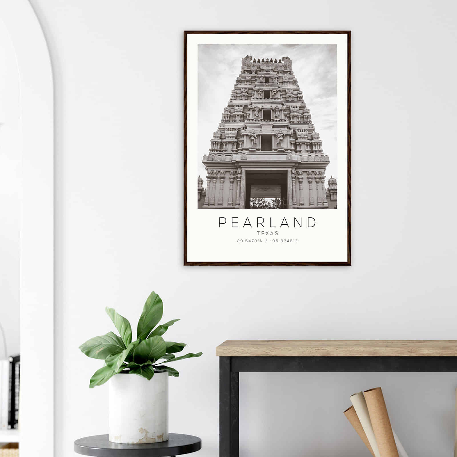 Deerfield Kansas Map Poster, Modern Home Decor Wall Art Print (Copy)