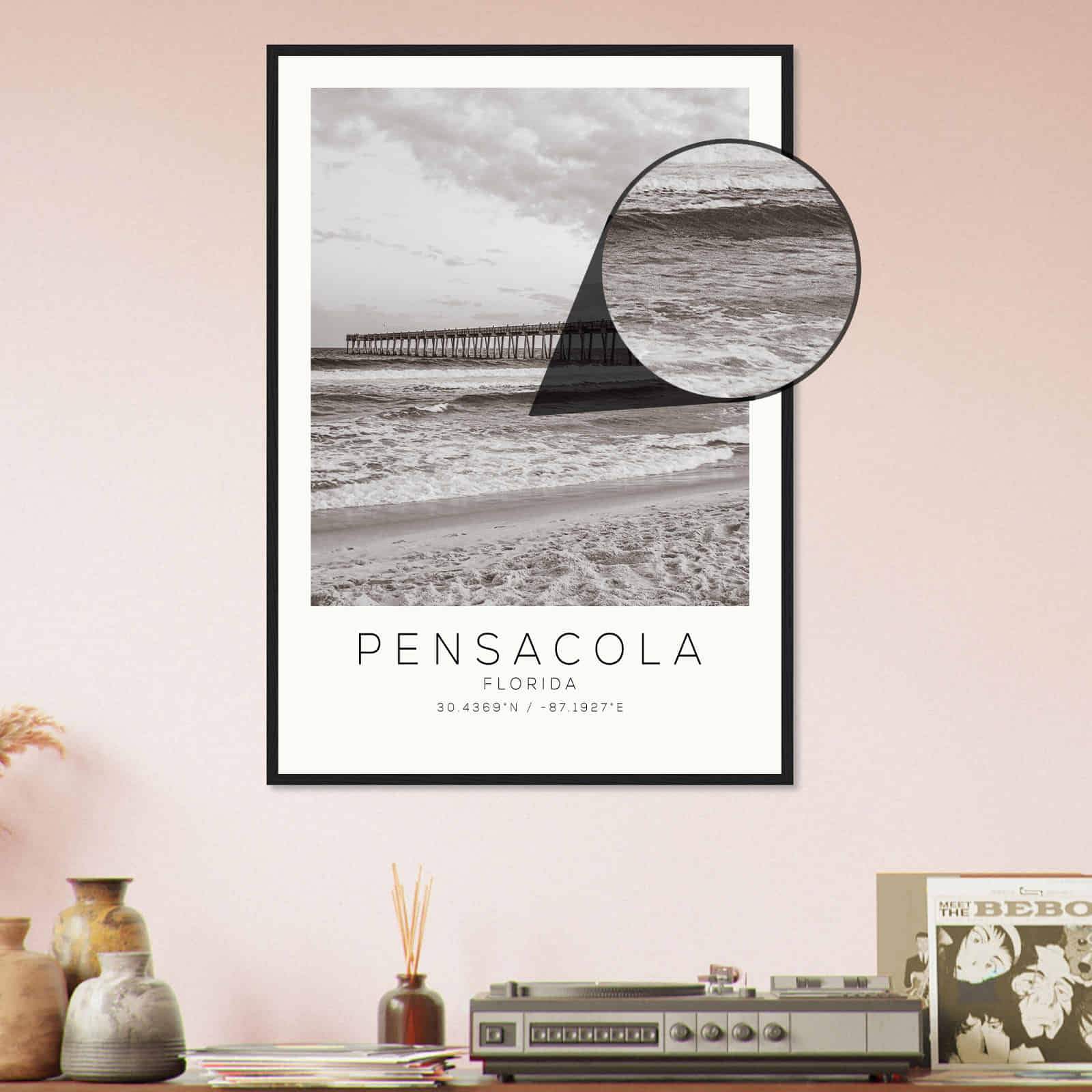 Deerfield Kansas Map Poster, Modern Home Decor Wall Art Print (Copy)