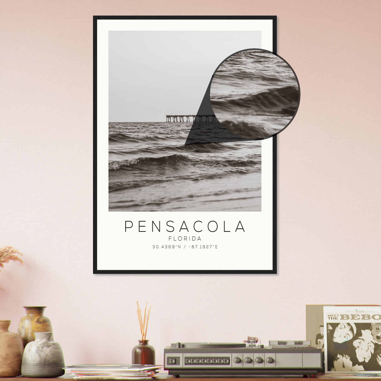 Deerfield Kansas Map Poster, Modern Home Decor Wall Art Print (Copy)