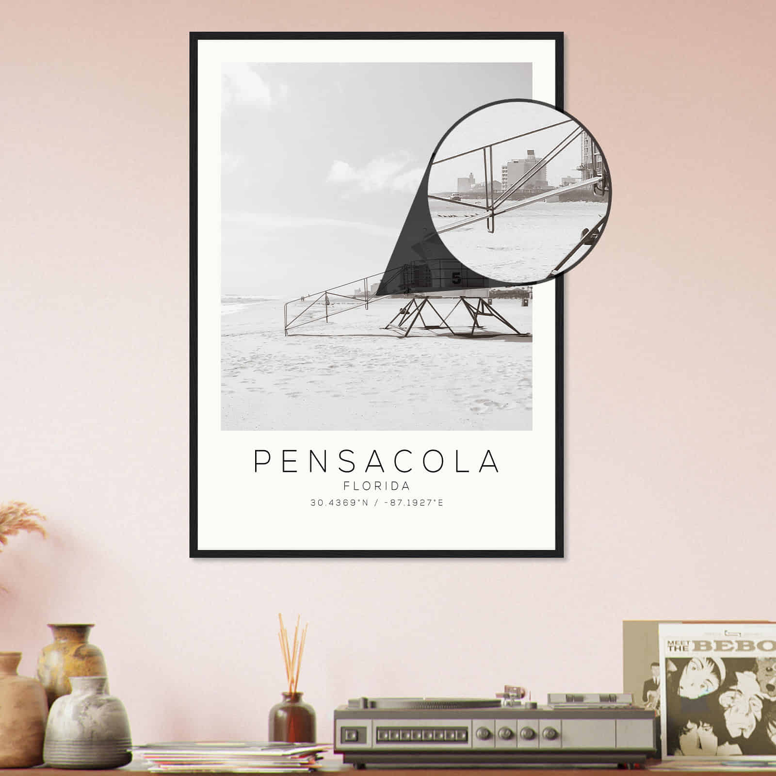 Deerfield Kansas Map Poster, Modern Home Decor Wall Art Print (Copy)