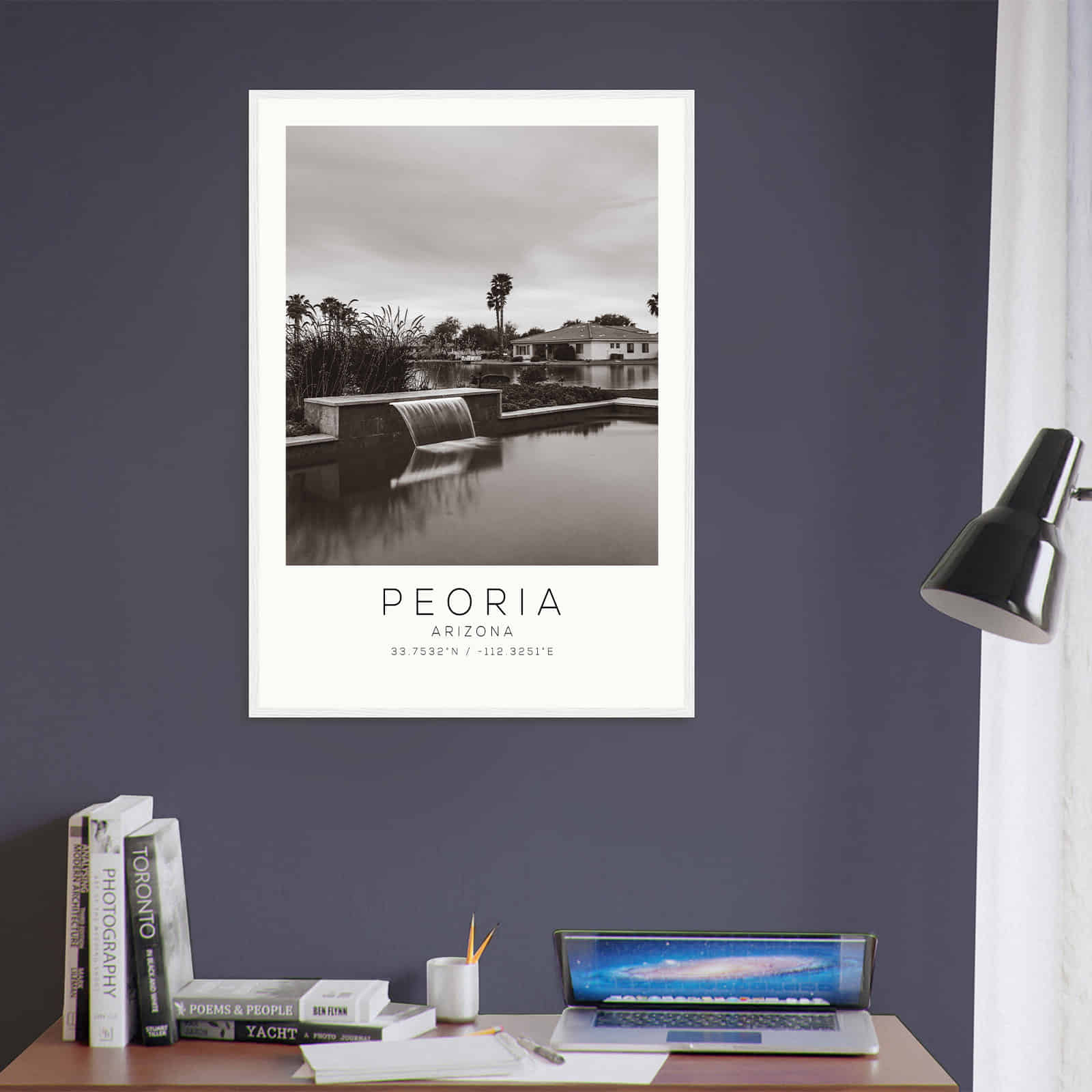 Deerfield Kansas Map Poster, Modern Home Decor Wall Art Print (Copy)