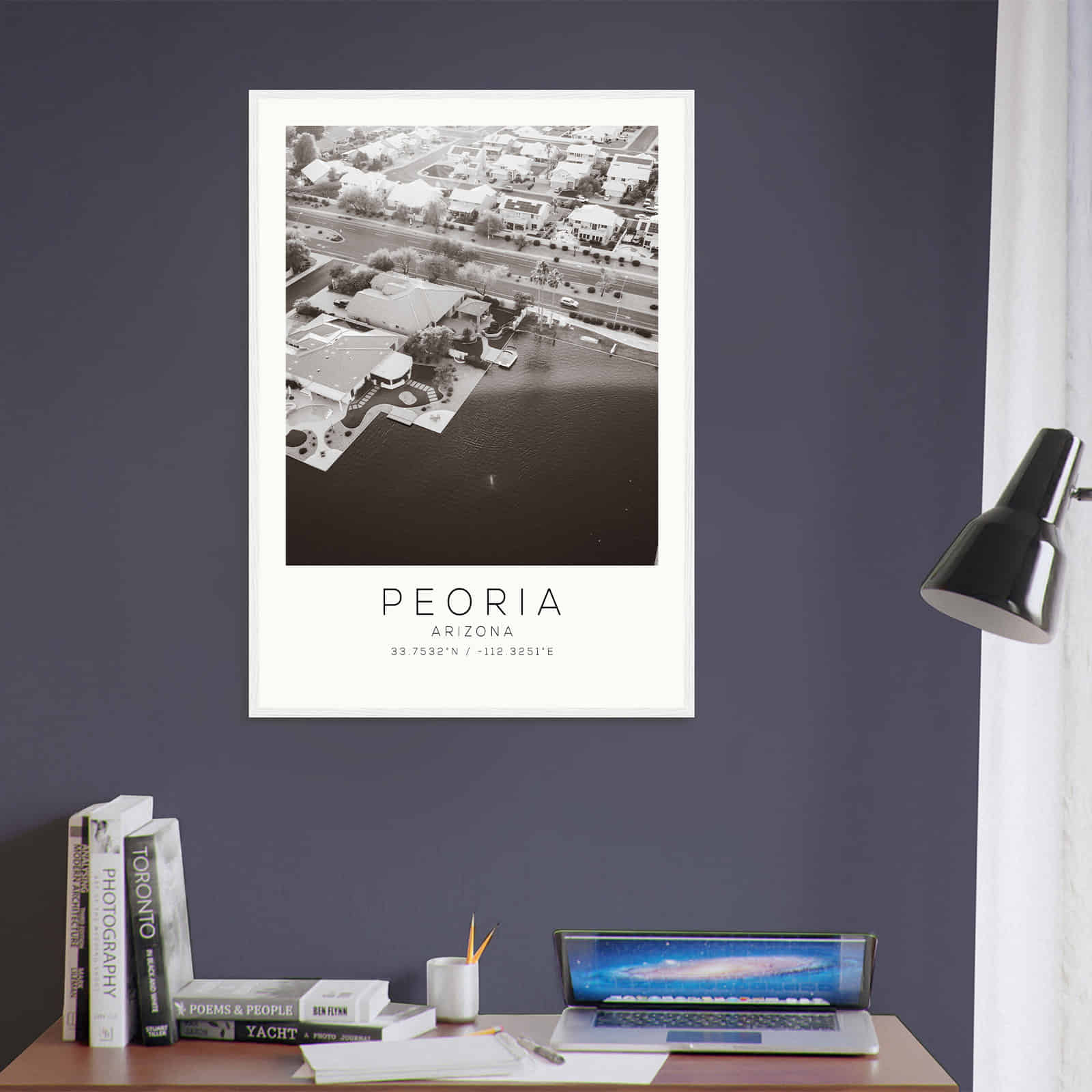 Deerfield Kansas Map Poster, Modern Home Decor Wall Art Print (Copy)