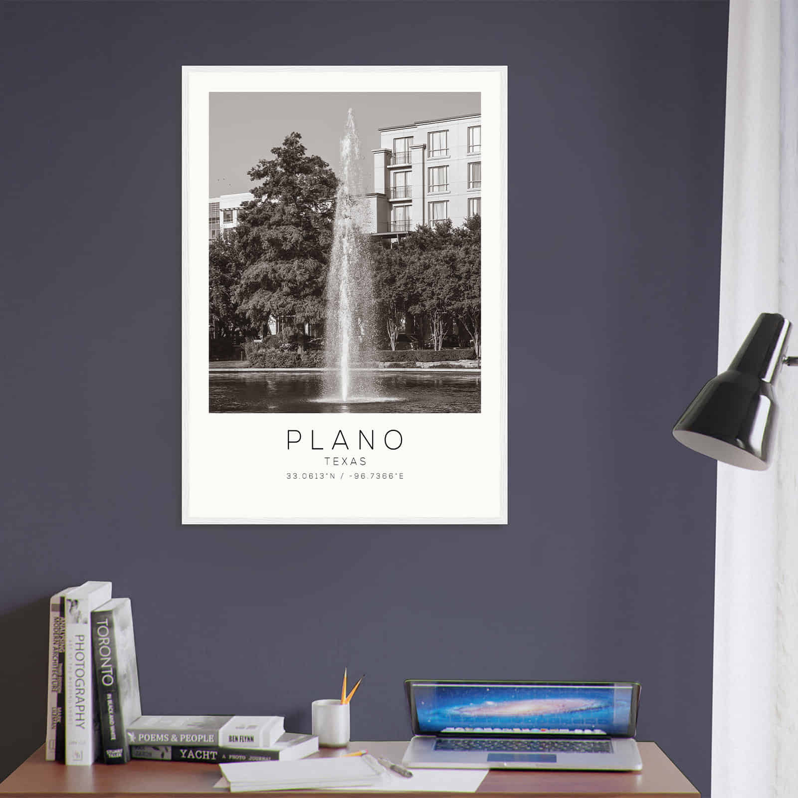 Deerfield Kansas Map Poster, Modern Home Decor Wall Art Print (Copy)