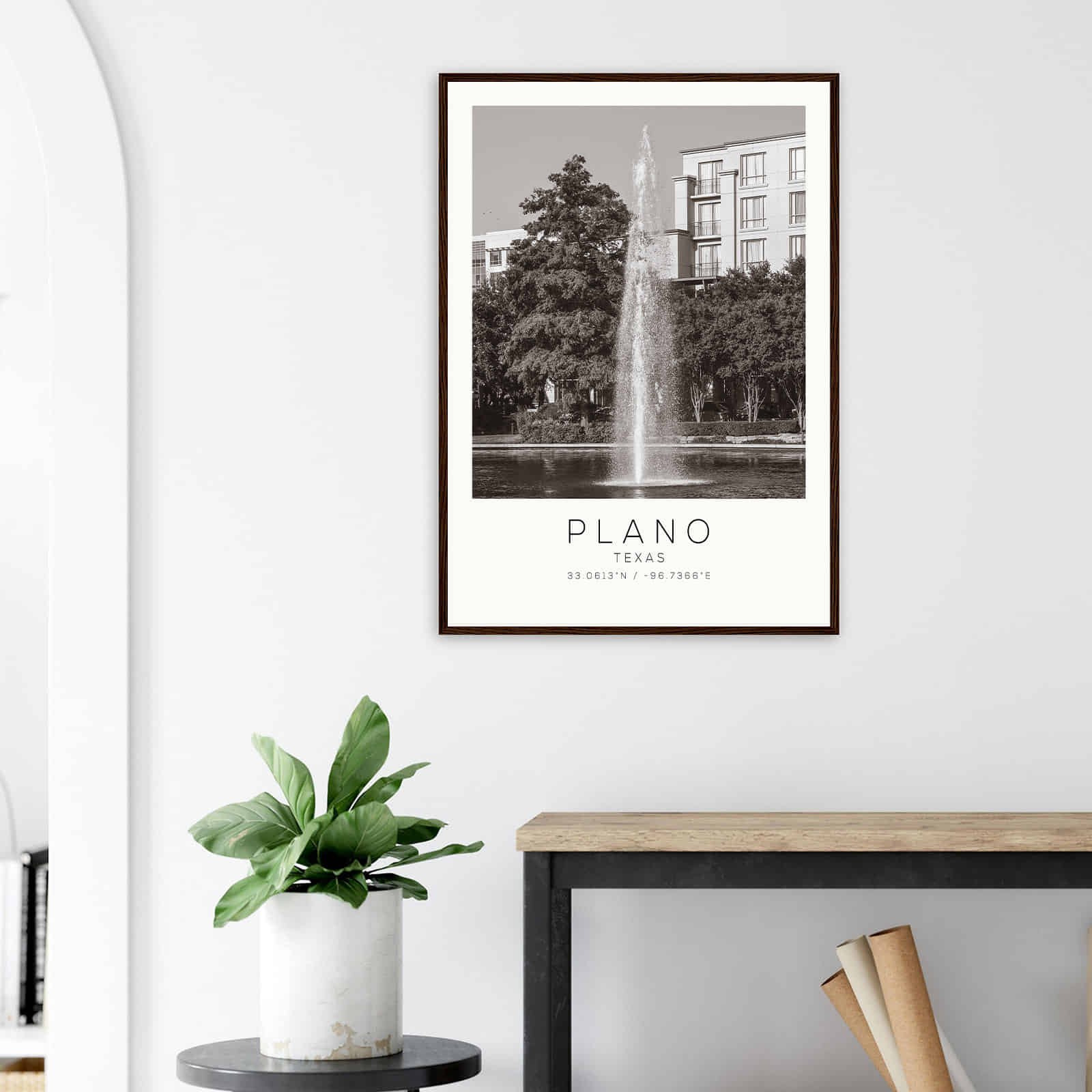 Deerfield Kansas Map Poster, Modern Home Decor Wall Art Print (Copy)