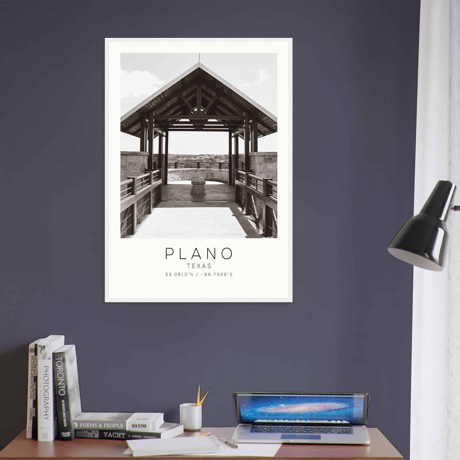 Deerfield Kansas Map Poster, Modern Home Decor Wall Art Print (Copy)