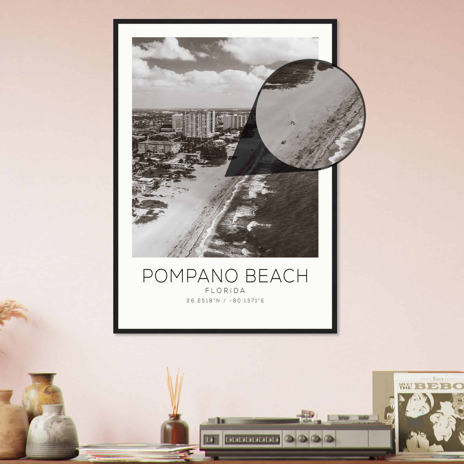 Deerfield Kansas Map Poster, Modern Home Decor Wall Art Print (Copy)