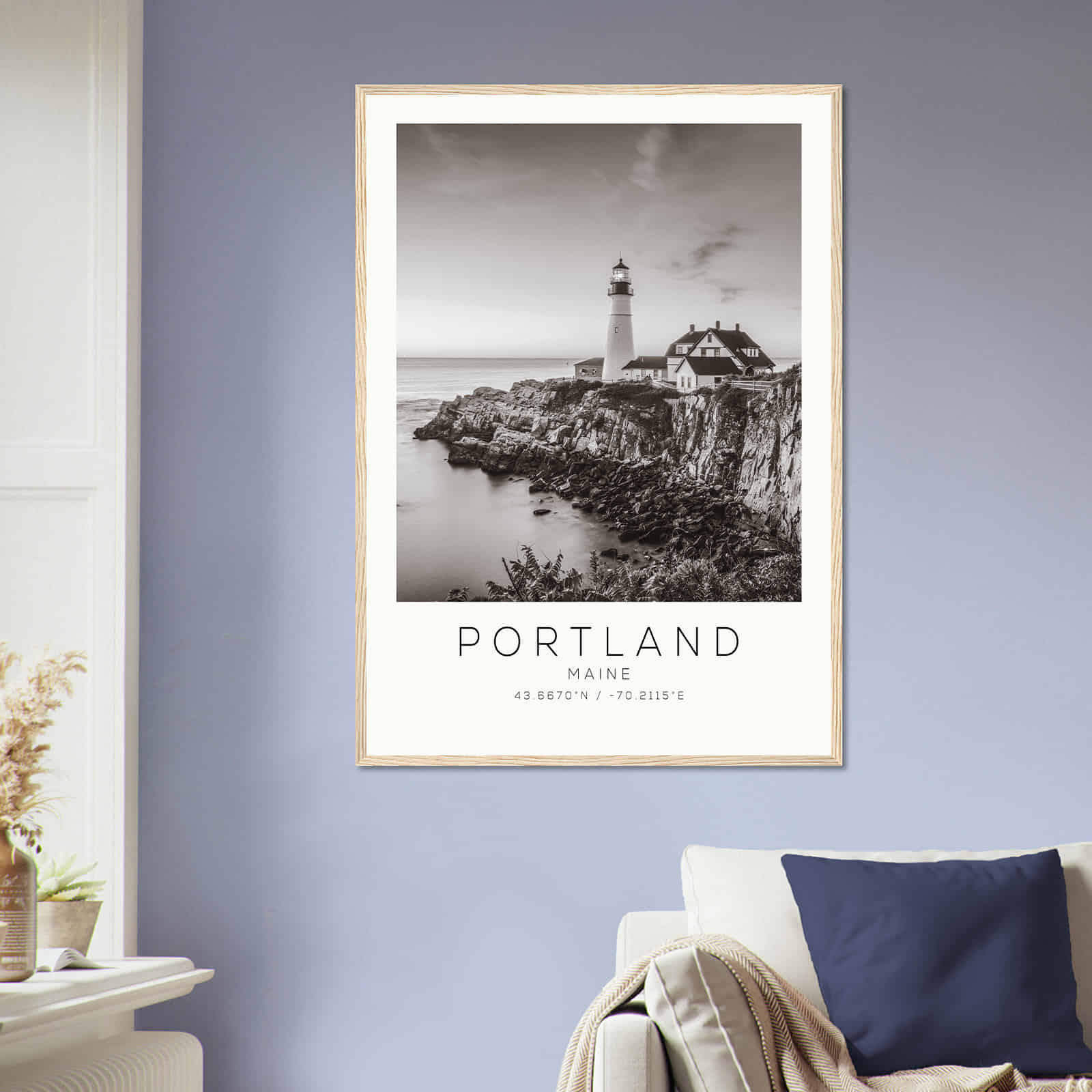 Deerfield Kansas Map Poster, Modern Home Decor Wall Art Print (Copy)