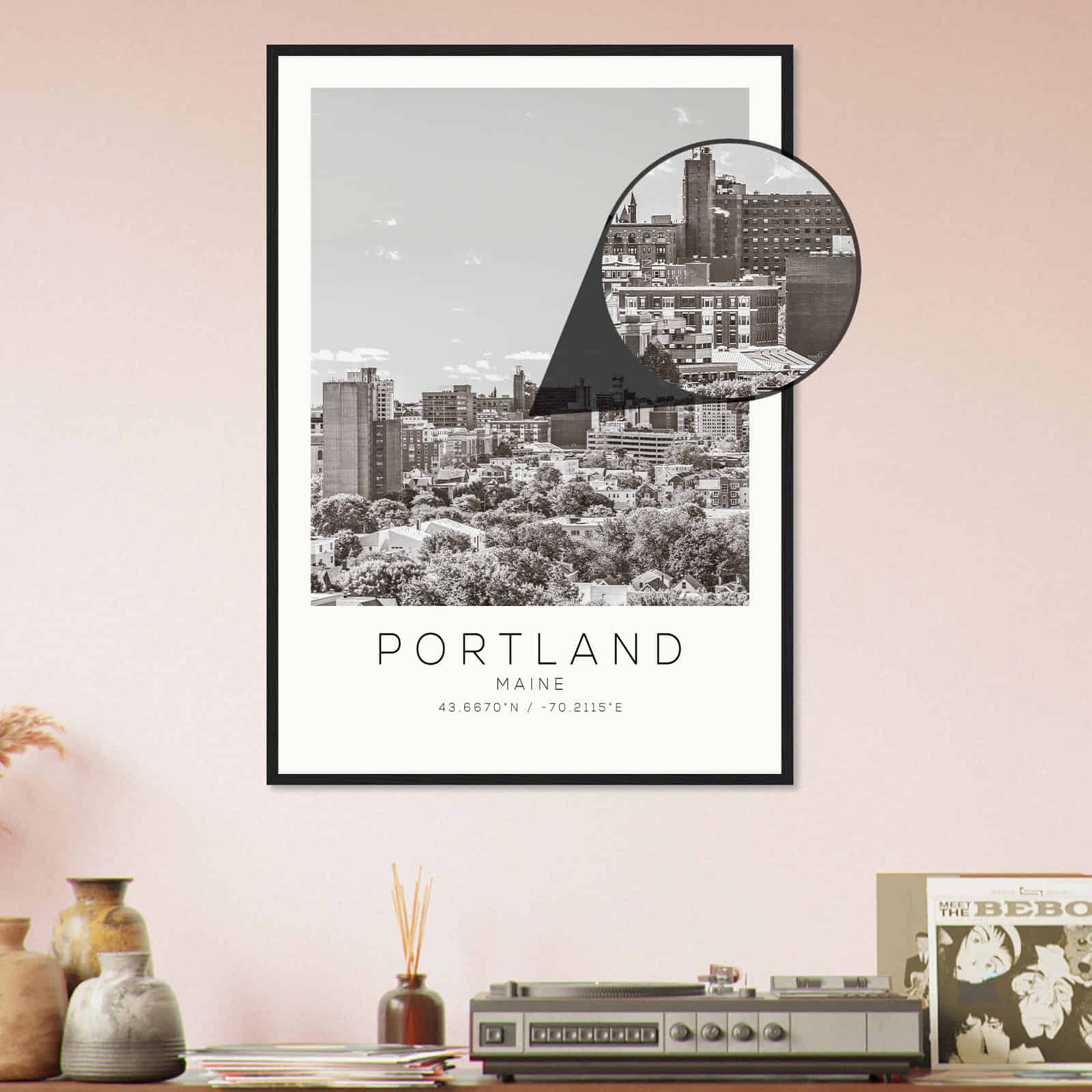 Deerfield Kansas Map Poster, Modern Home Decor Wall Art Print (Copy)