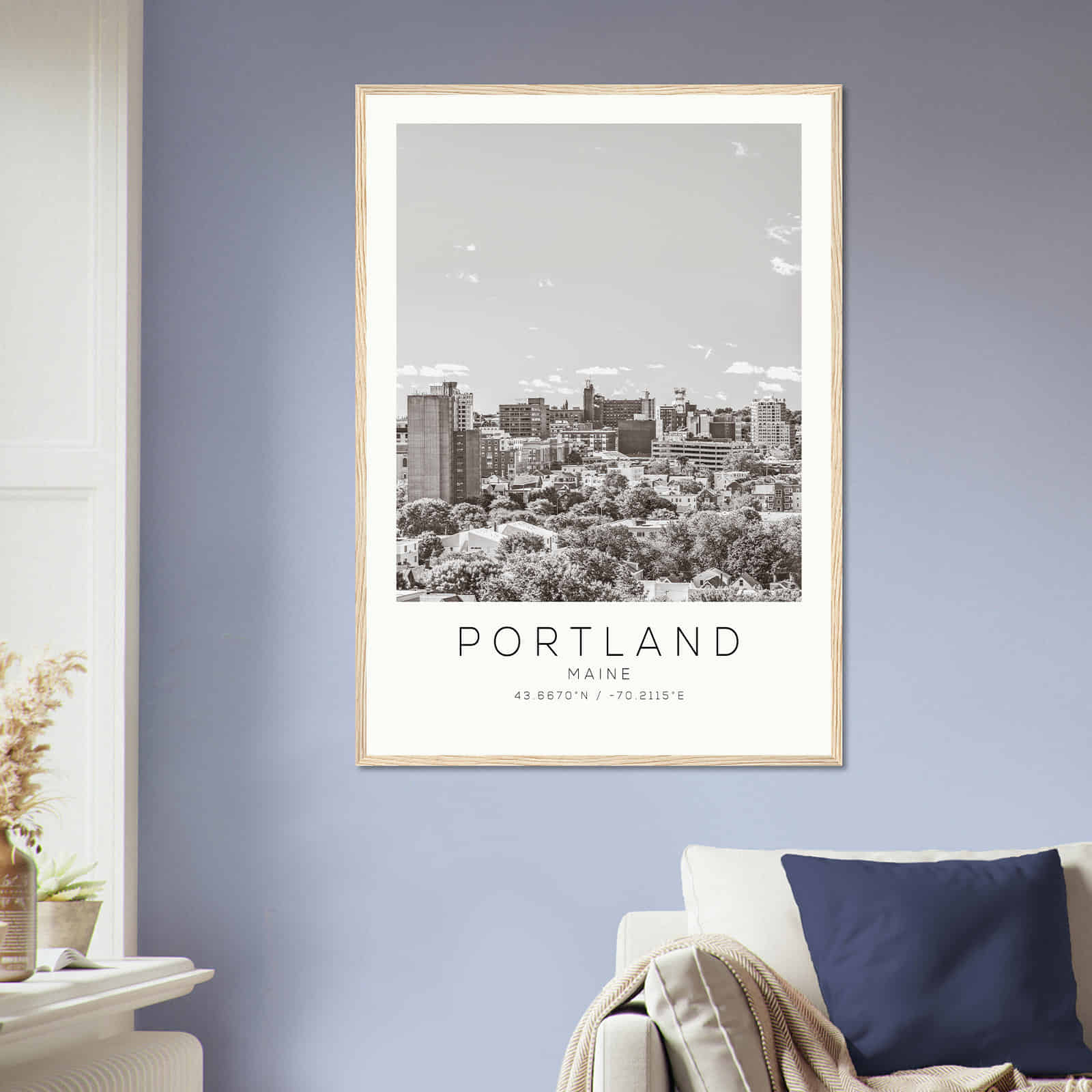 Deerfield Kansas Map Poster, Modern Home Decor Wall Art Print (Copy)