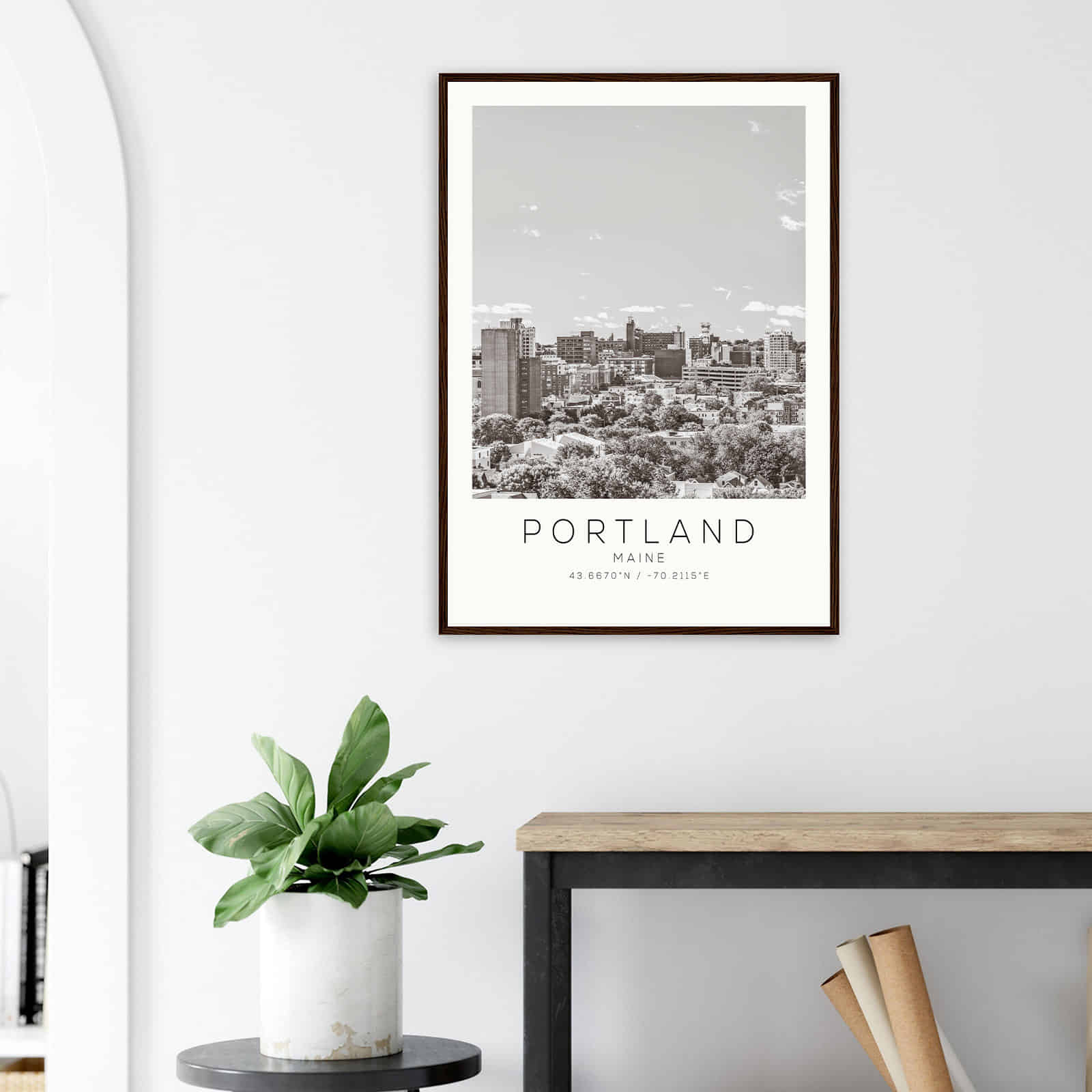 Deerfield Kansas Map Poster, Modern Home Decor Wall Art Print (Copy)