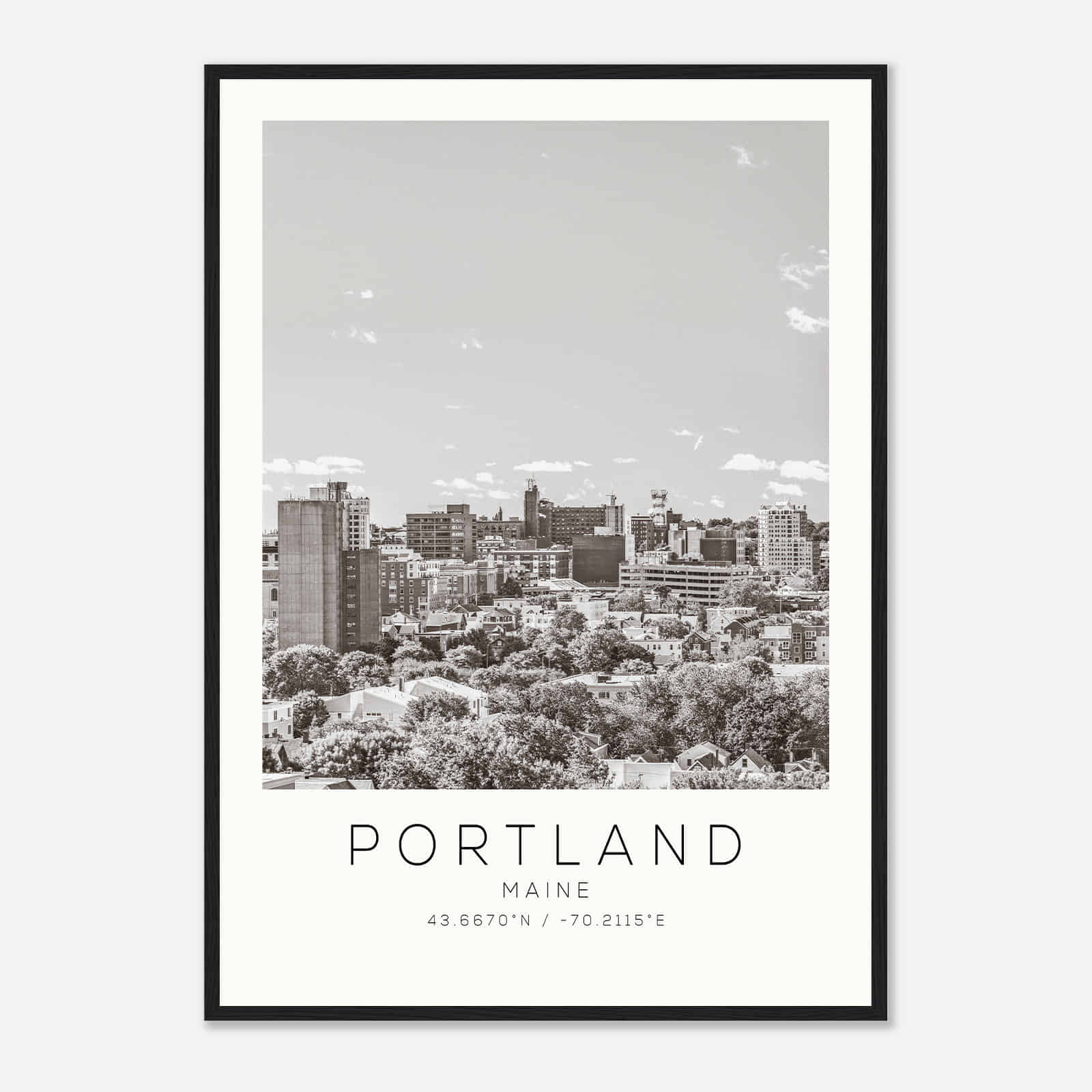 Portland Maine Photo Travel Poster BW, Portland Travel Print, Minimalist Travel Print DS2 Portland Maine Photo Travel Poster BW, Portland Travel Print, Minimalist Travel Print DS2