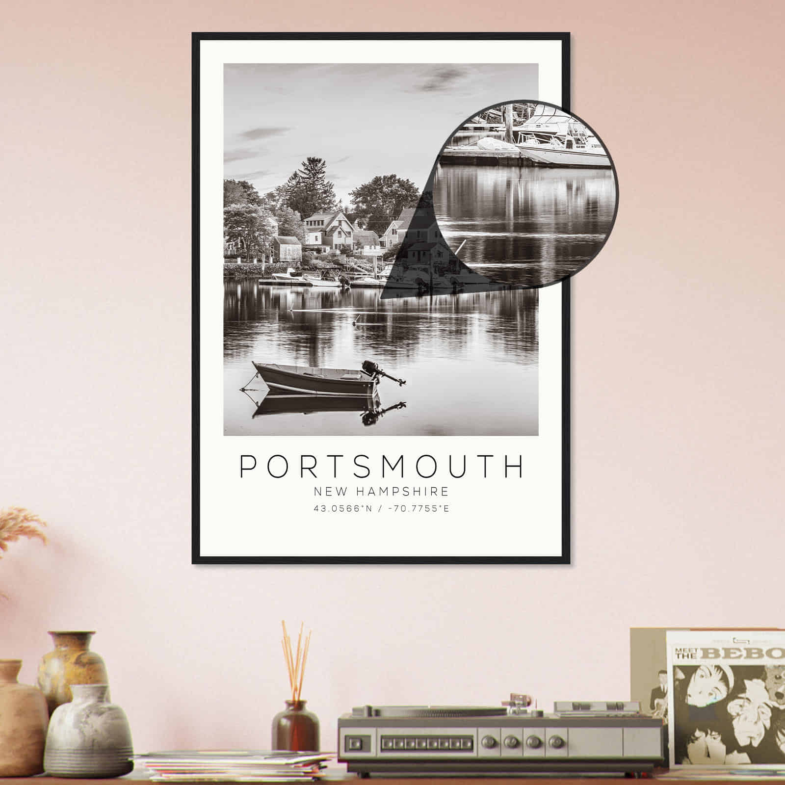 Deerfield Kansas Map Poster, Modern Home Decor Wall Art Print (Copy)