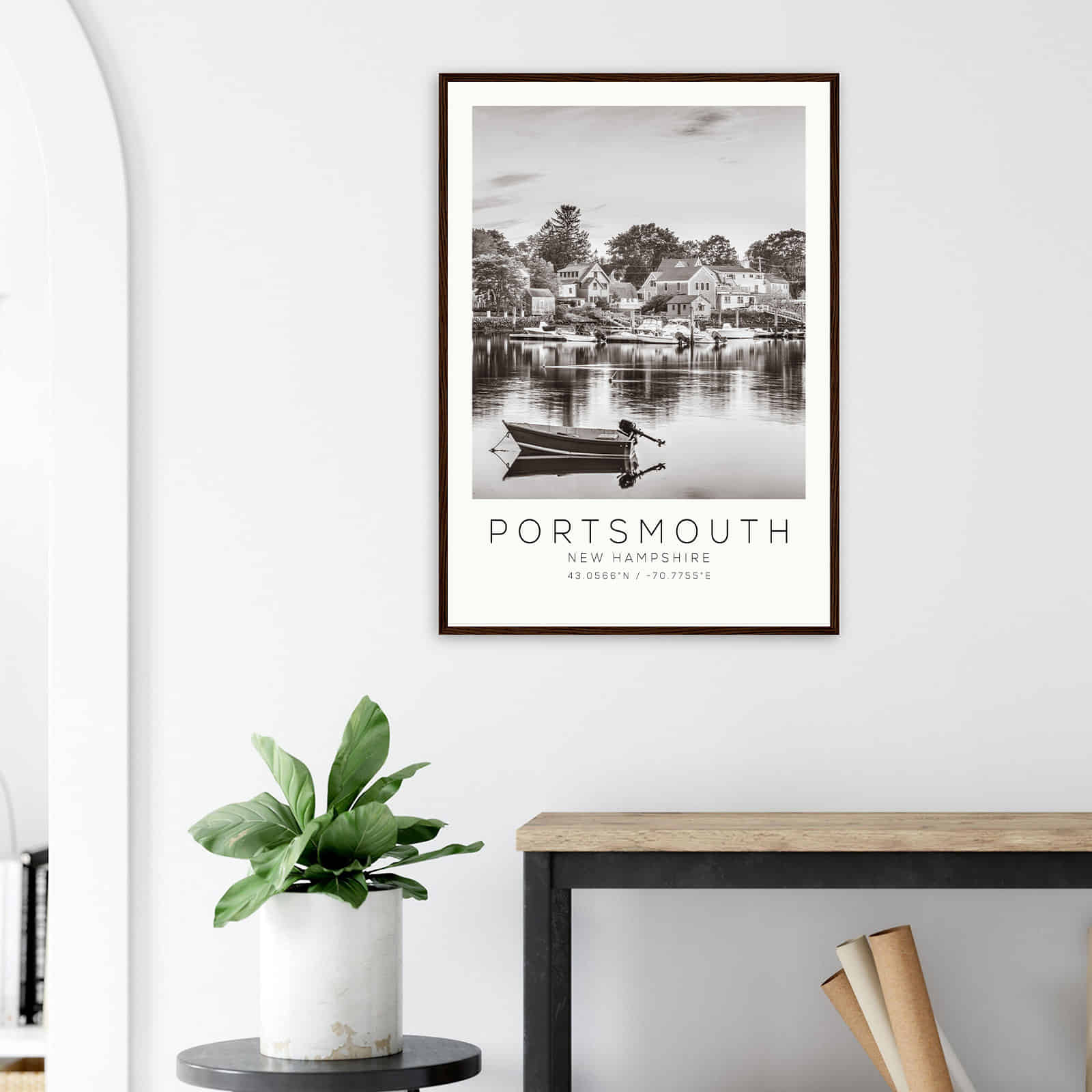 Deerfield Kansas Map Poster, Modern Home Decor Wall Art Print (Copy)