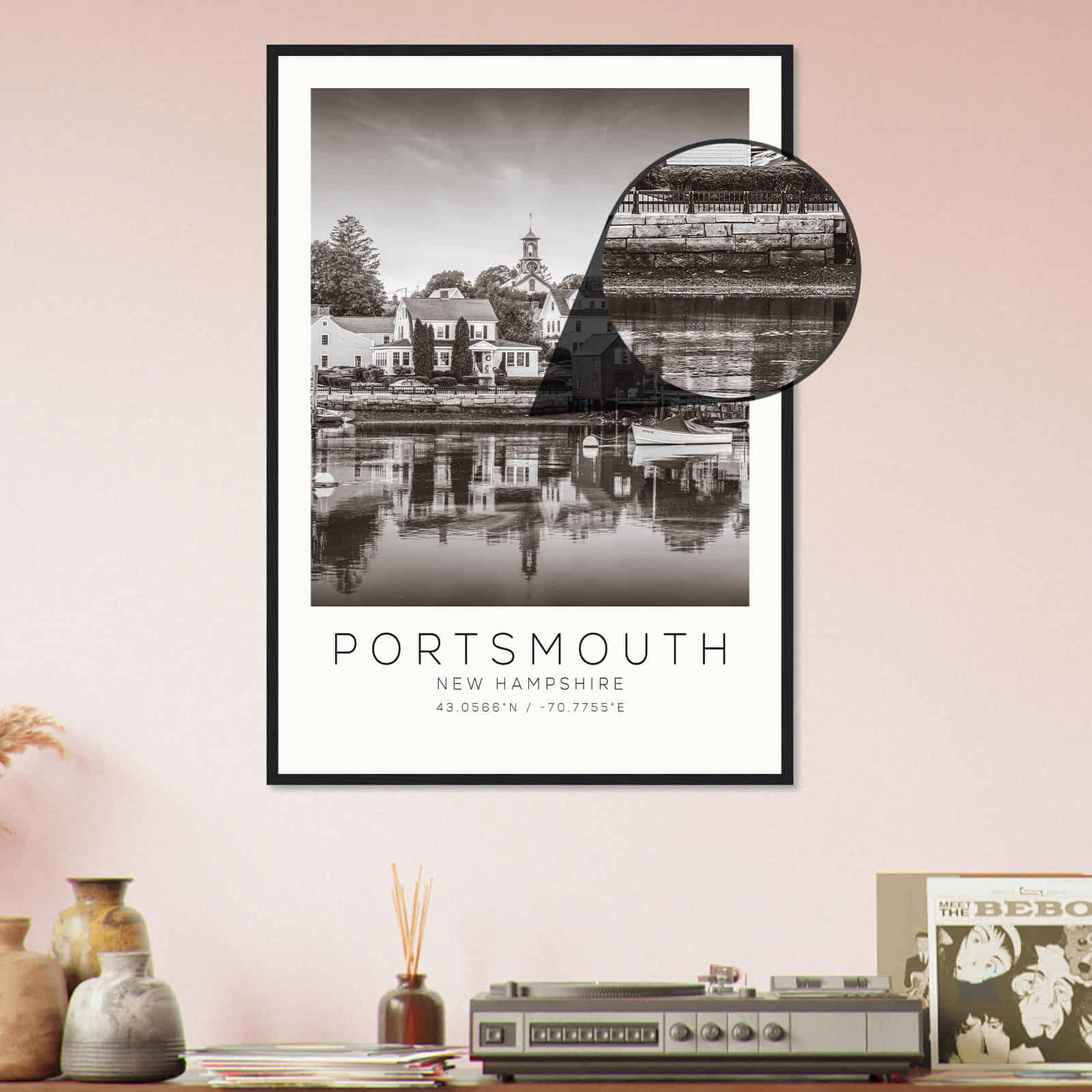 Deerfield Kansas Map Poster, Modern Home Decor Wall Art Print (Copy)