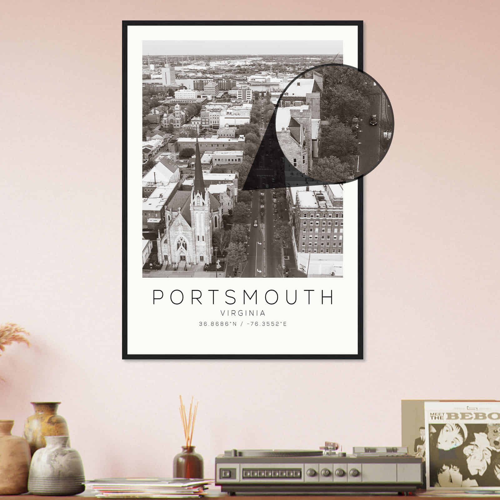 Deerfield Kansas Map Poster, Modern Home Decor Wall Art Print (Copy)