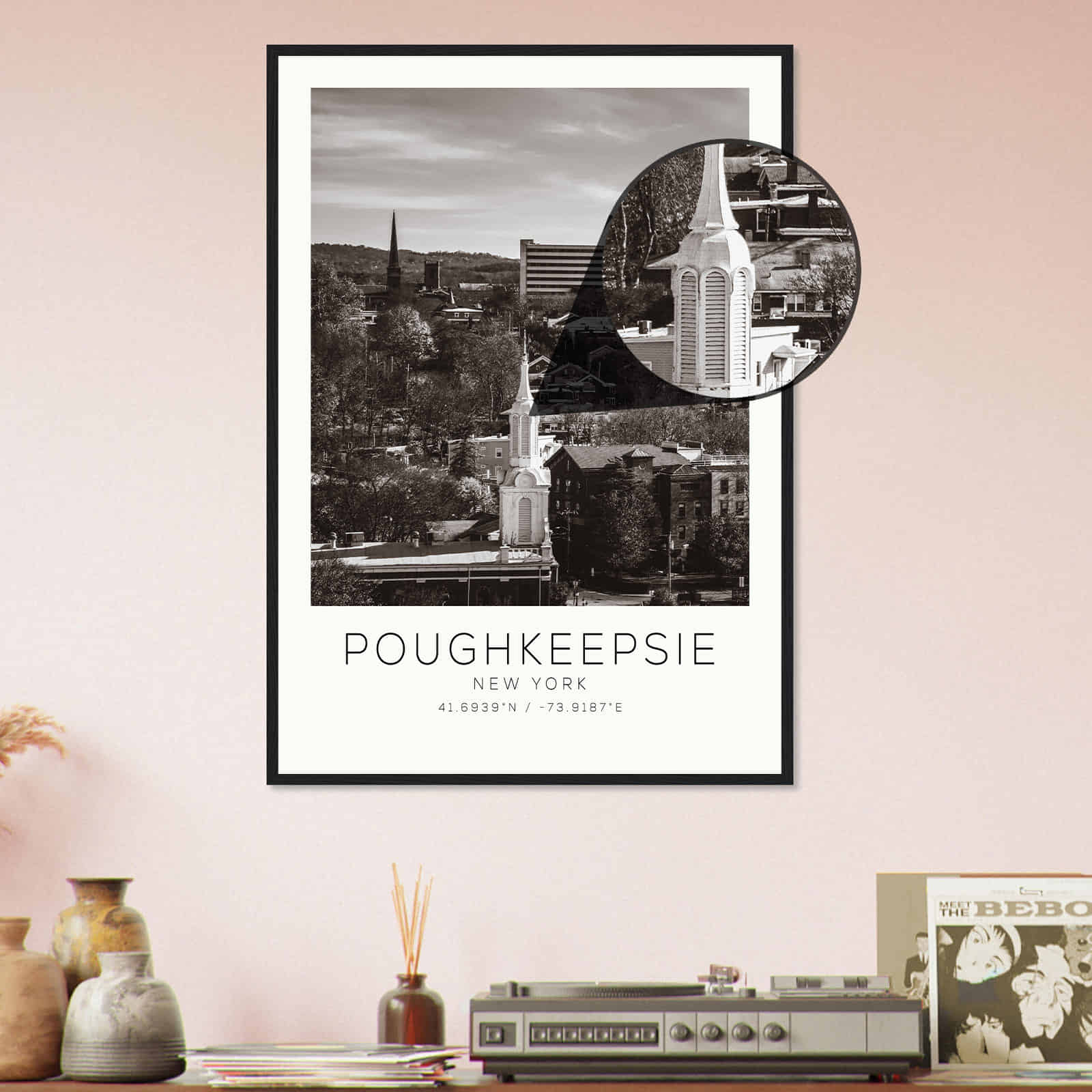 Deerfield Kansas Map Poster, Modern Home Decor Wall Art Print (Copy)