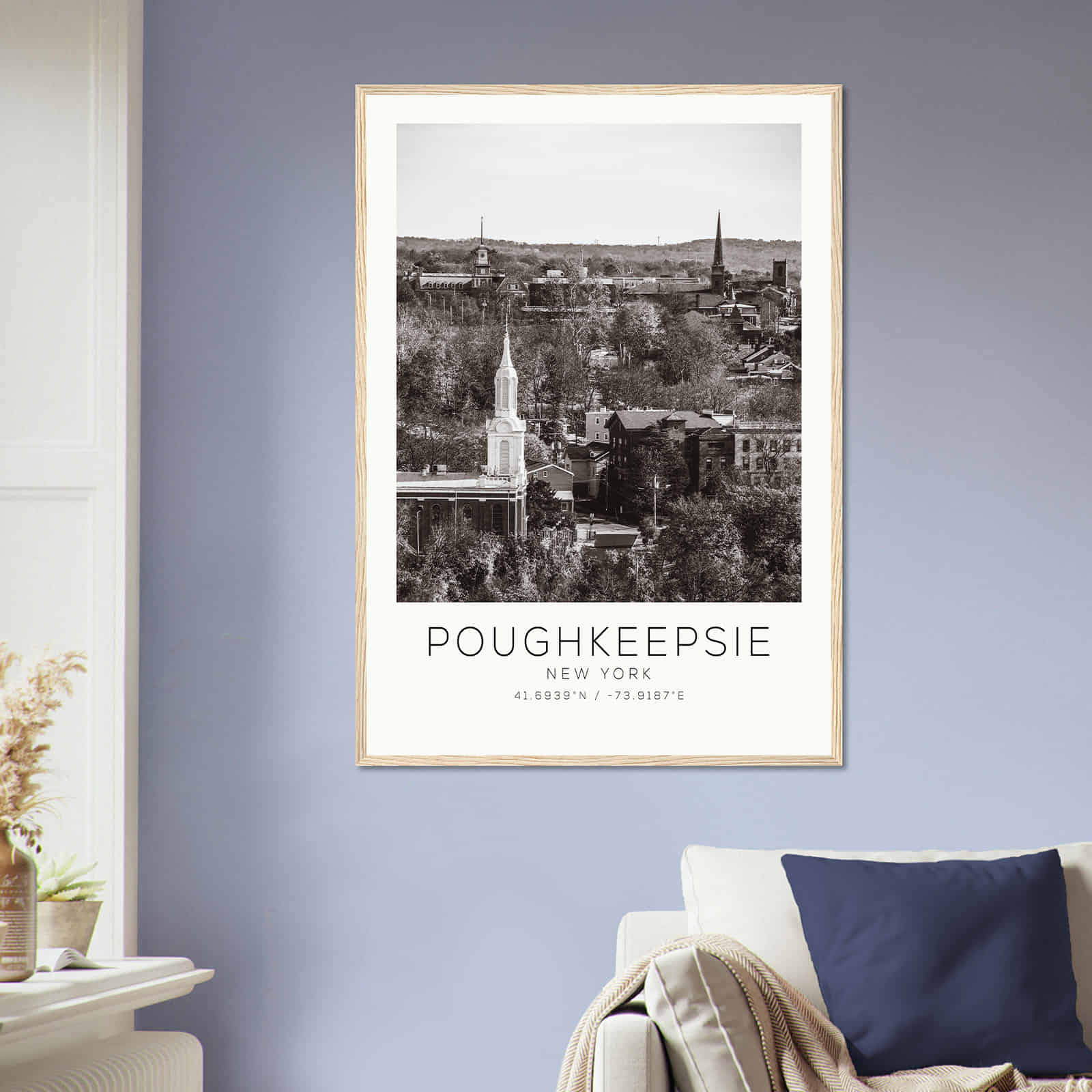 Deerfield Kansas Map Poster, Modern Home Decor Wall Art Print (Copy)