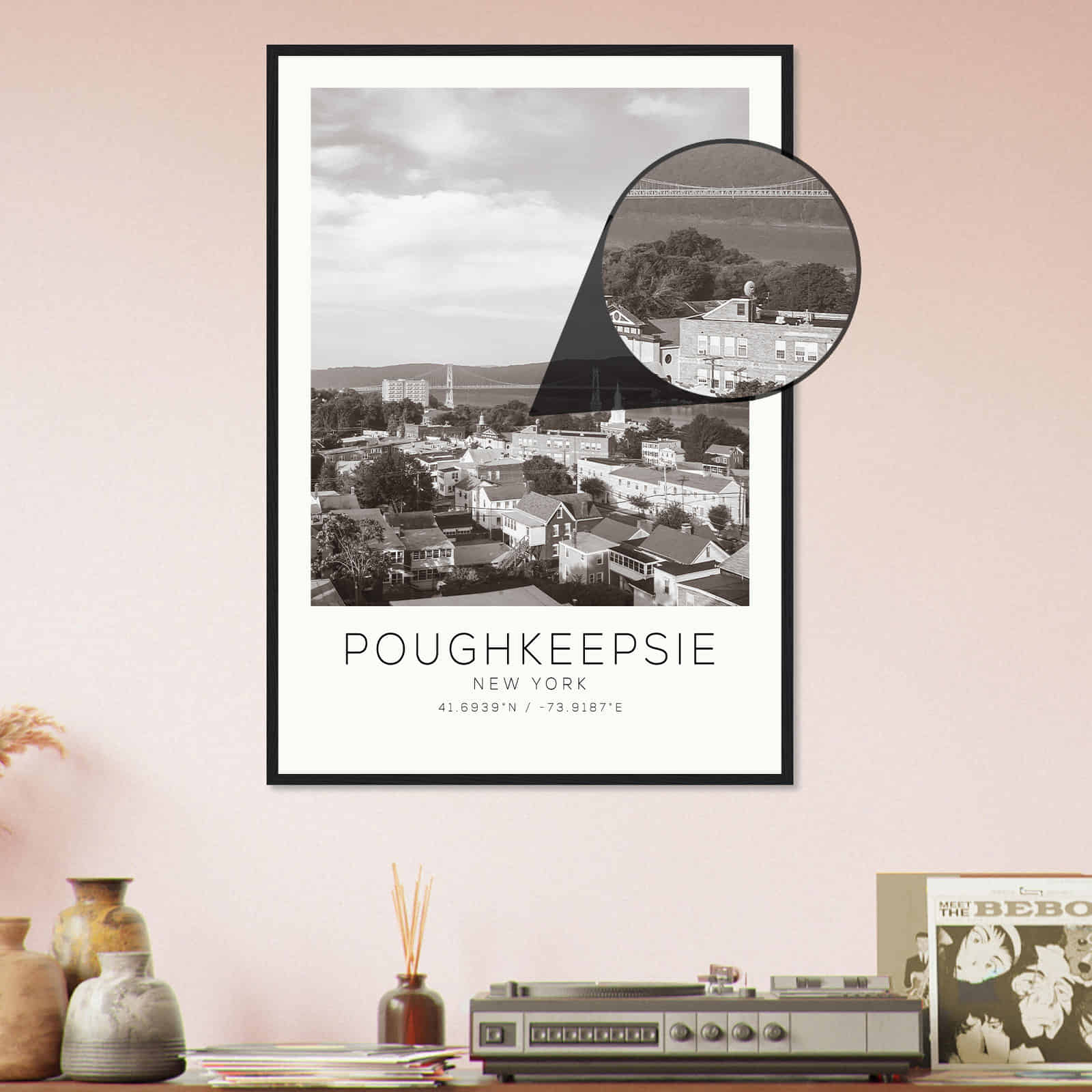 Deerfield Kansas Map Poster, Modern Home Decor Wall Art Print (Copy)