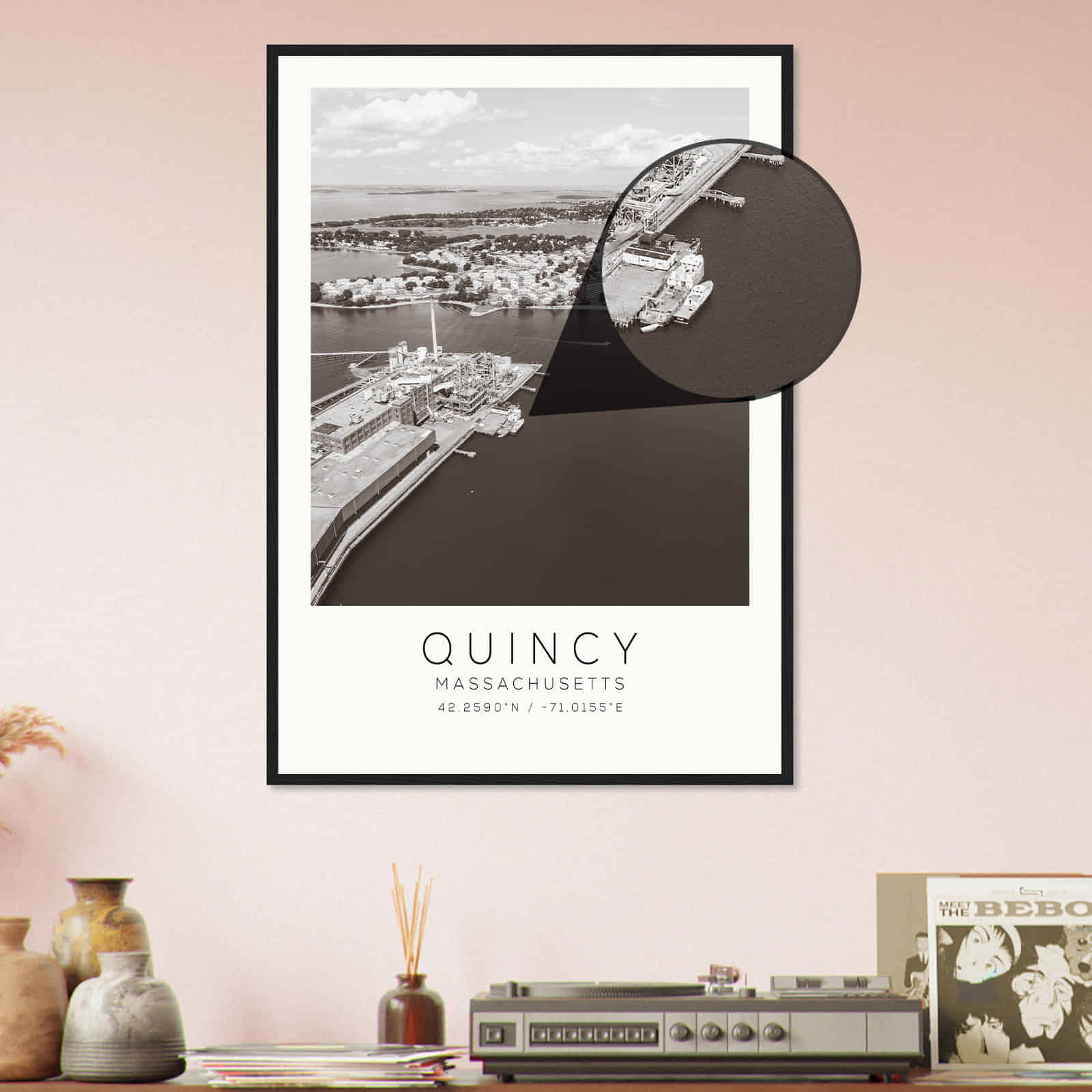 Deerfield Kansas Map Poster, Modern Home Decor Wall Art Print (Copy)