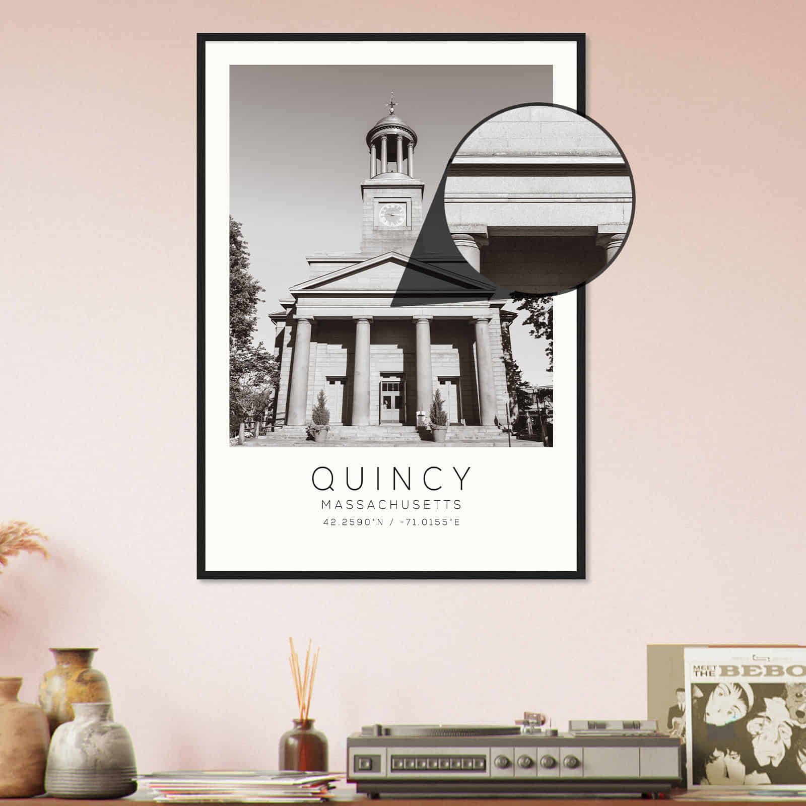 Deerfield Kansas Map Poster, Modern Home Decor Wall Art Print (Copy)