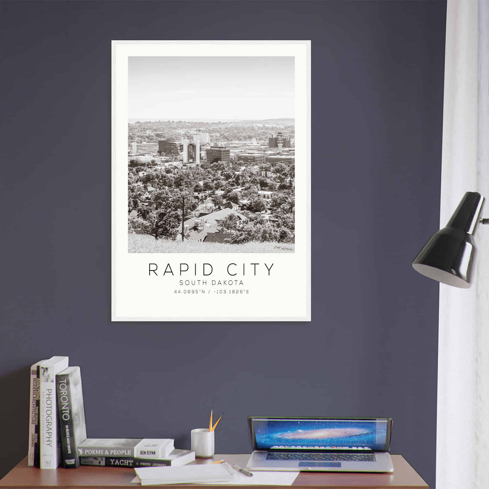 Deerfield Kansas Map Poster, Modern Home Decor Wall Art Print (Copy)