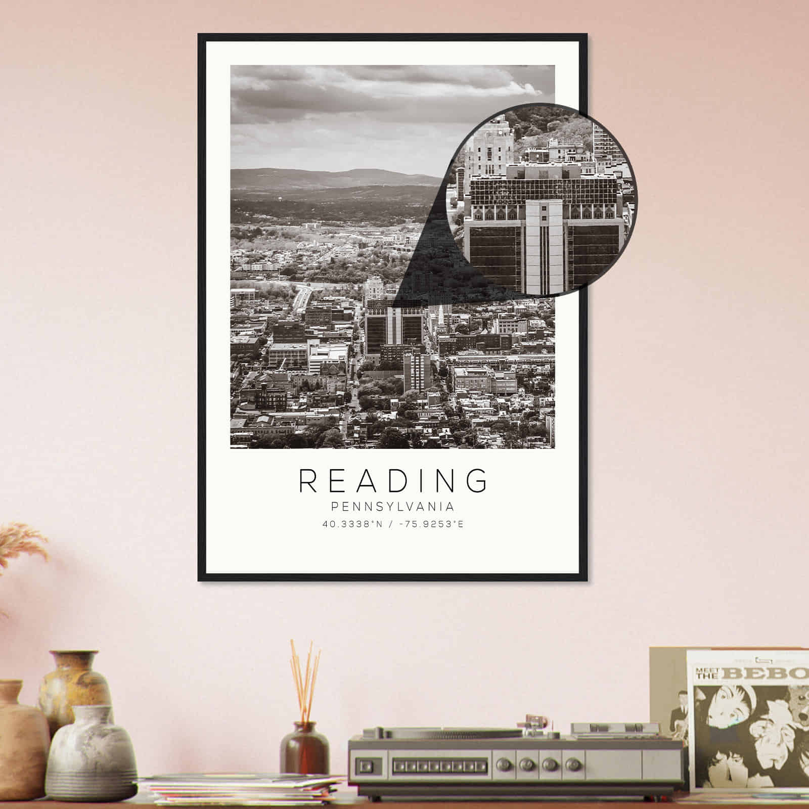 Deerfield Kansas Map Poster, Modern Home Decor Wall Art Print (Copy)