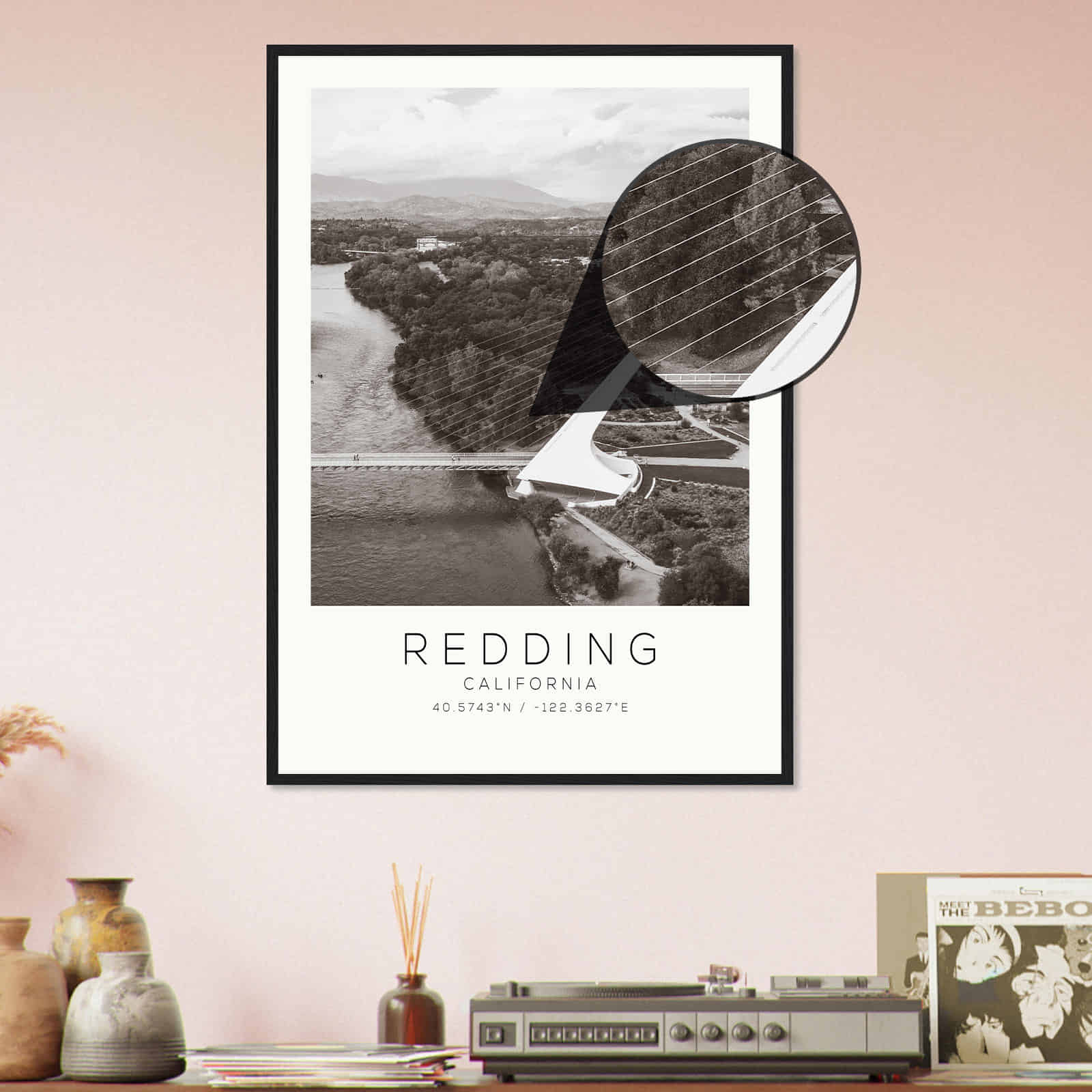 Deerfield Kansas Map Poster, Modern Home Decor Wall Art Print (Copy)