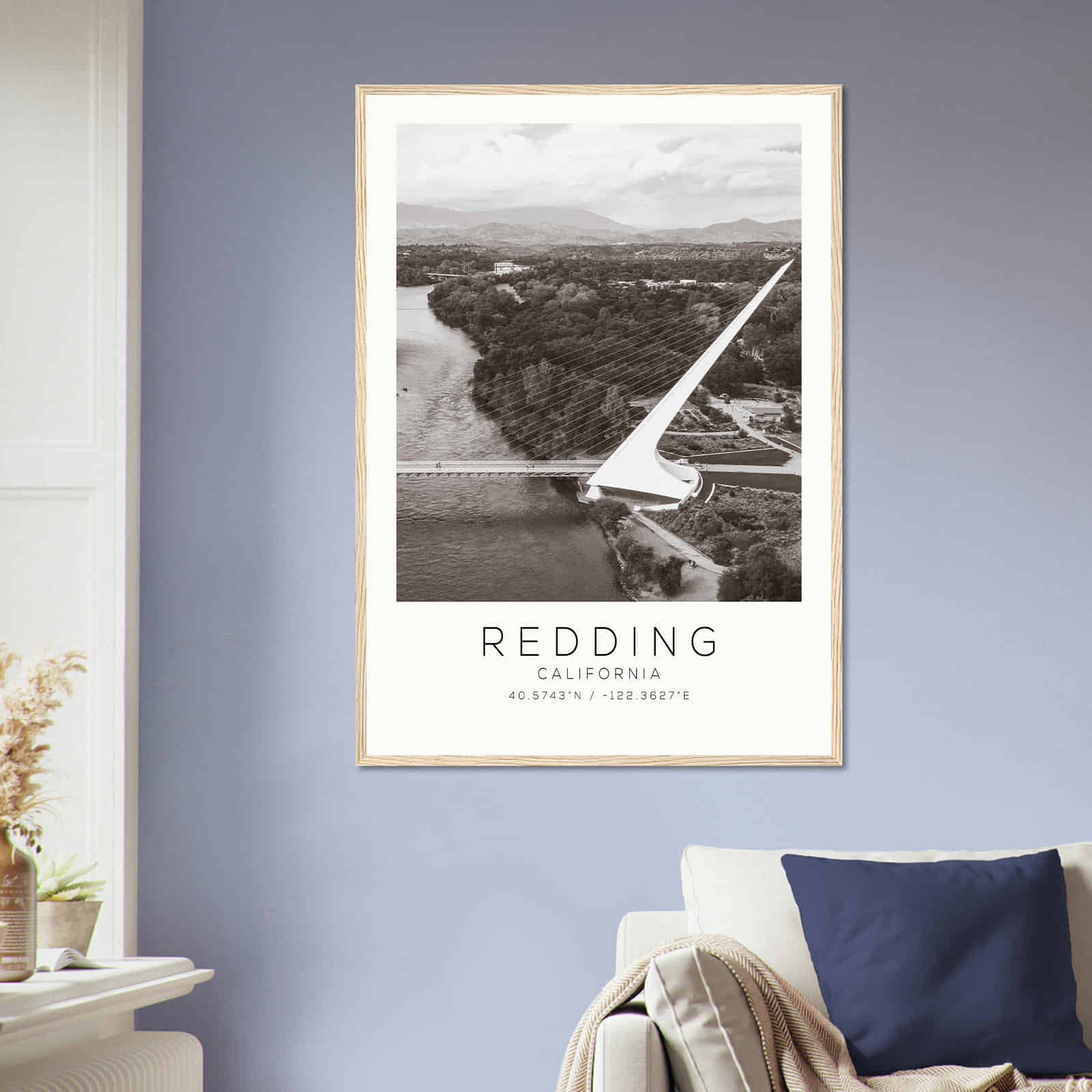 Deerfield Kansas Map Poster, Modern Home Decor Wall Art Print (Copy)