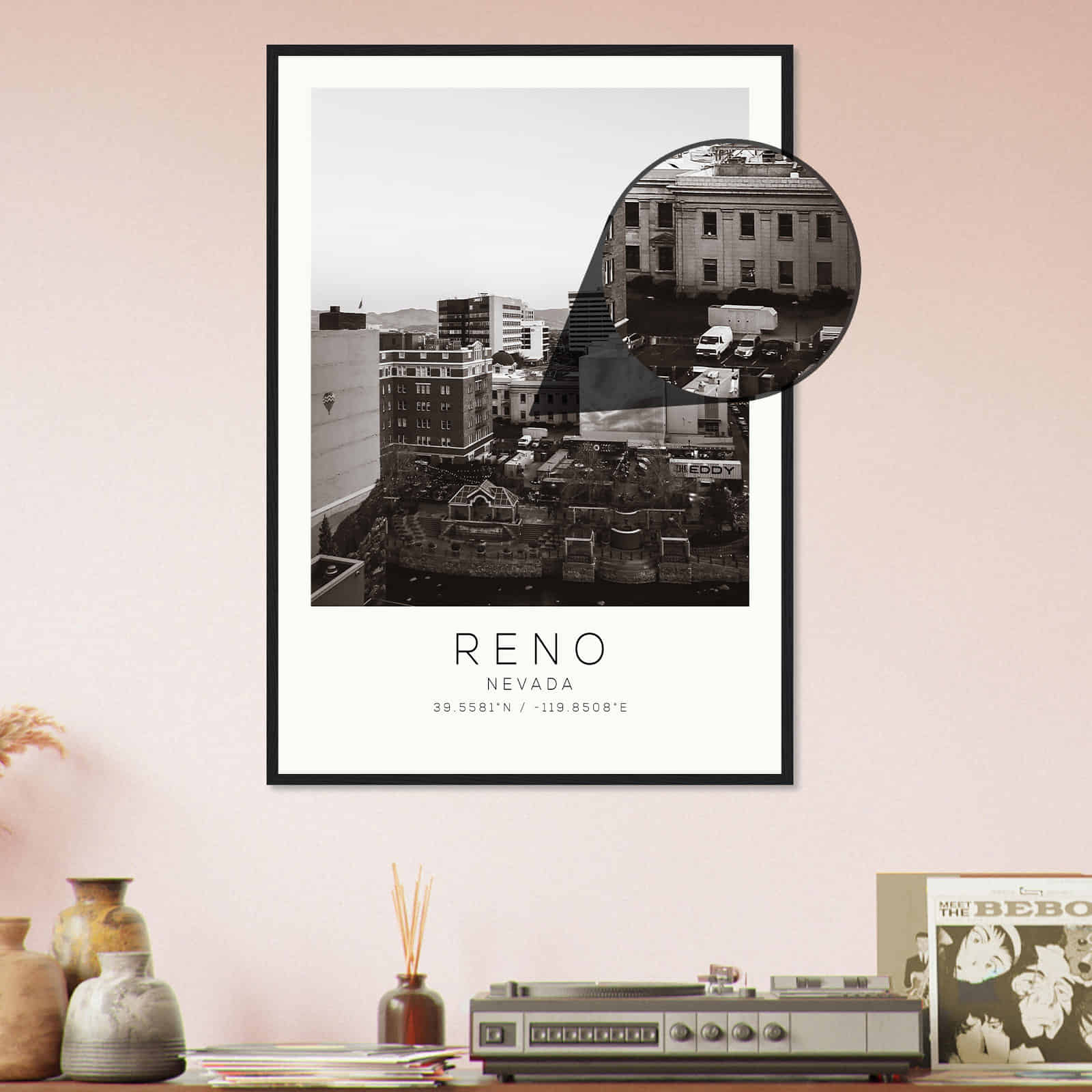 Deerfield Kansas Map Poster, Modern Home Decor Wall Art Print (Copy)