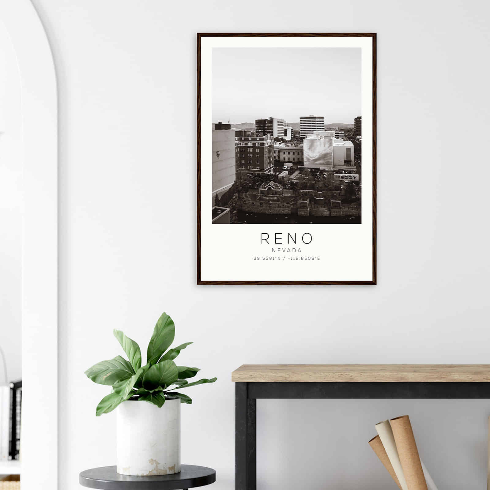 Deerfield Kansas Map Poster, Modern Home Decor Wall Art Print (Copy)