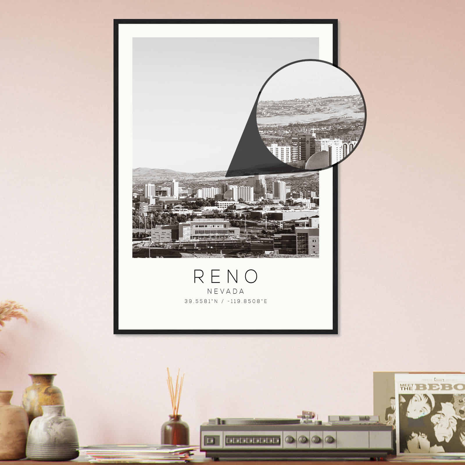 Deerfield Kansas Map Poster, Modern Home Decor Wall Art Print (Copy)