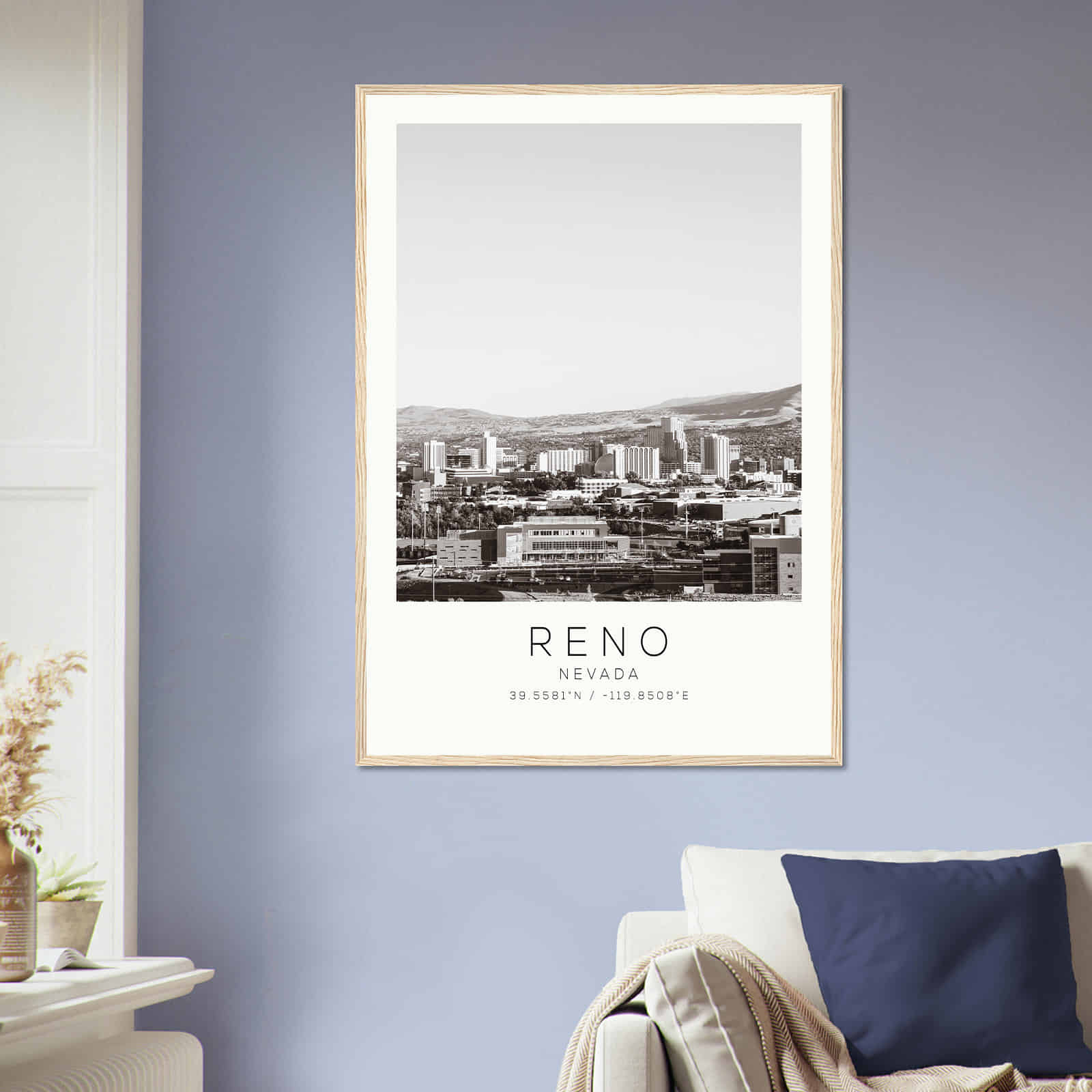 Deerfield Kansas Map Poster, Modern Home Decor Wall Art Print (Copy)