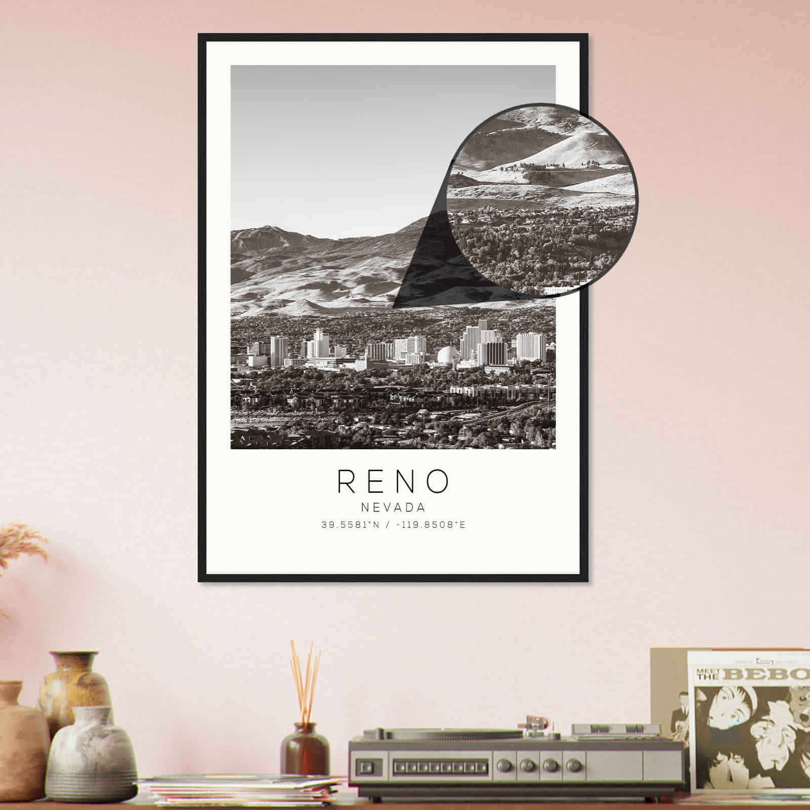 Deerfield Kansas Map Poster, Modern Home Decor Wall Art Print (Copy)