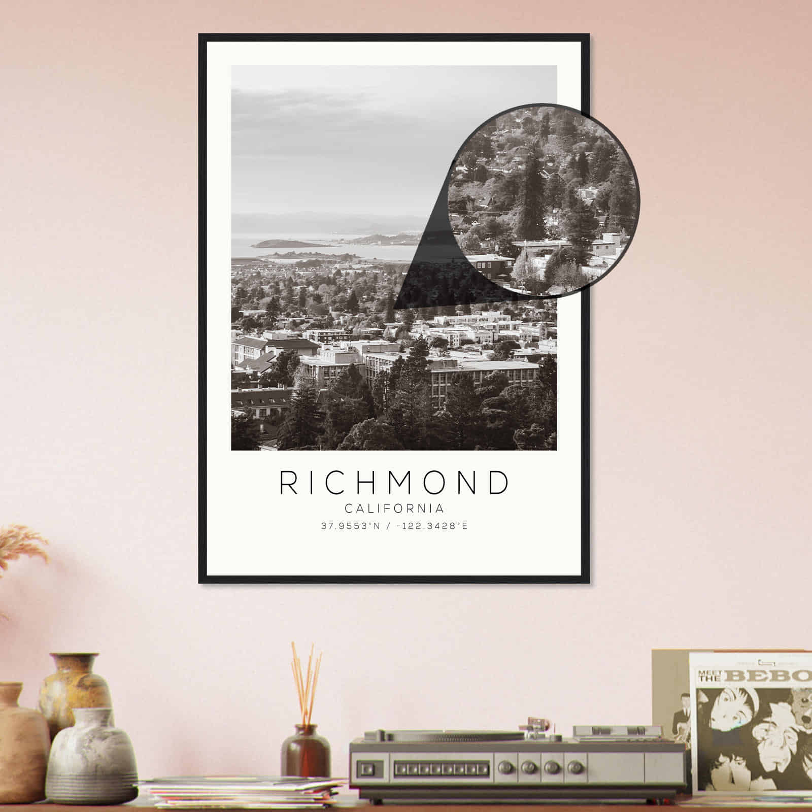 Deerfield Kansas Map Poster, Modern Home Decor Wall Art Print (Copy)