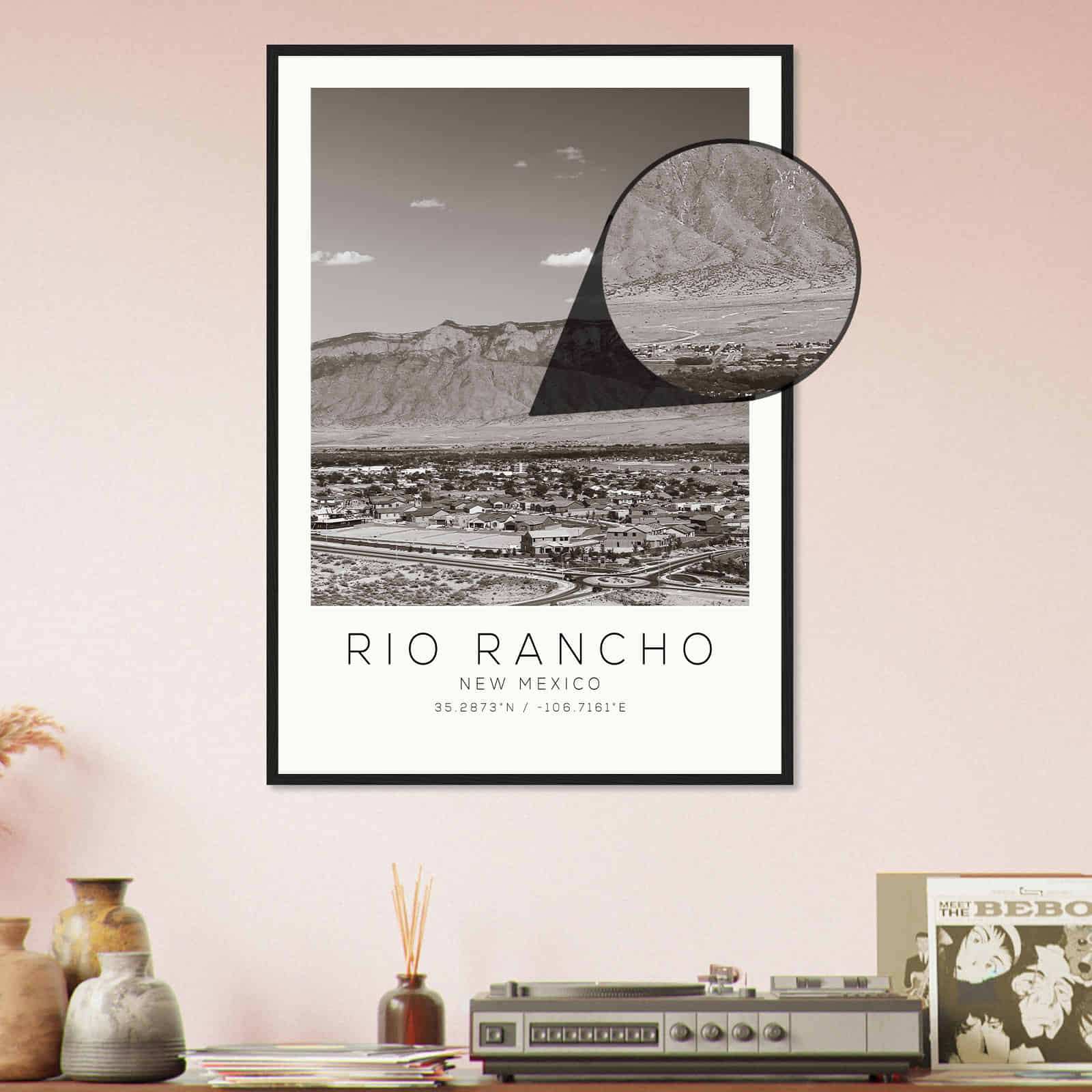 Deerfield Kansas Map Poster, Modern Home Decor Wall Art Print (Copy)