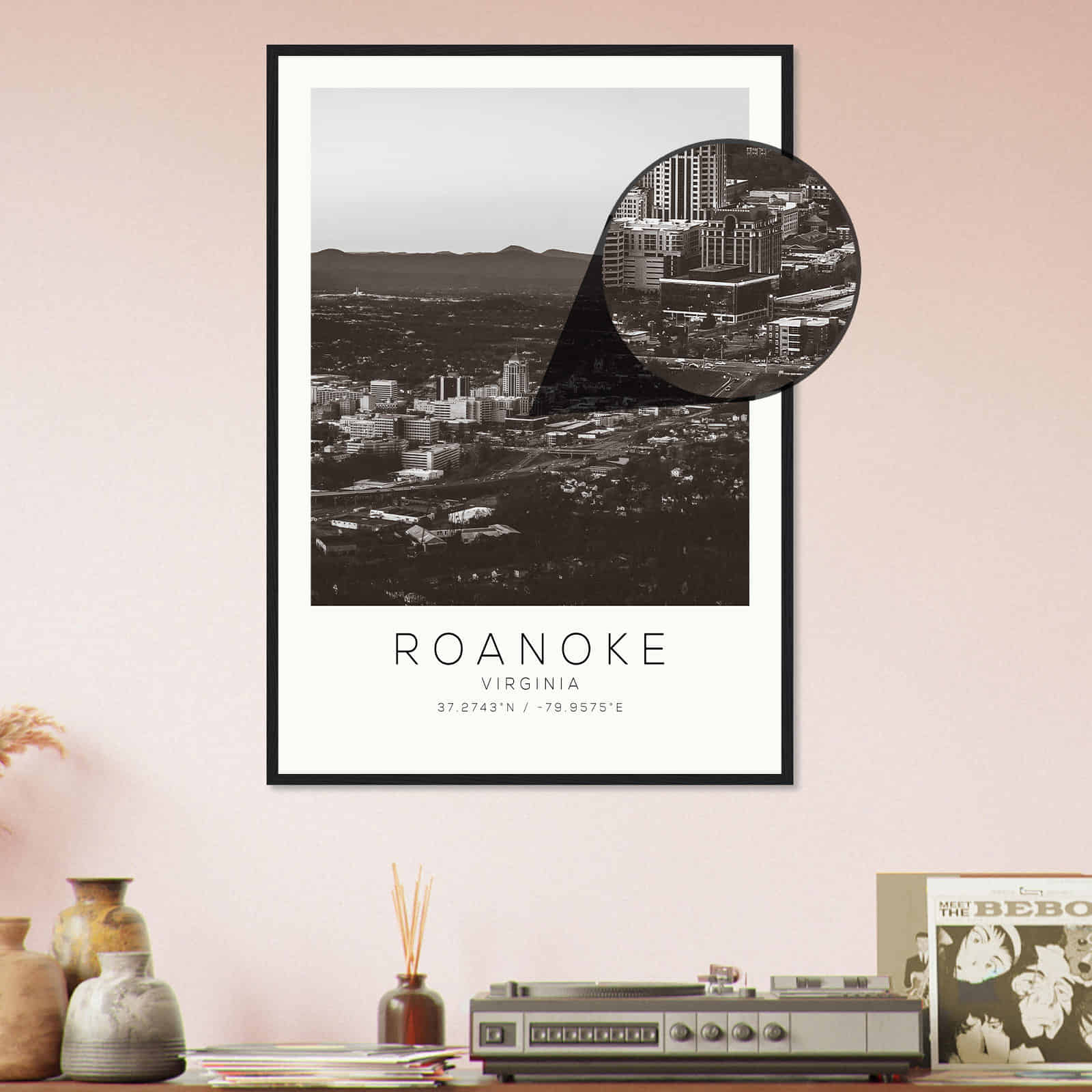 Deerfield Kansas Map Poster, Modern Home Decor Wall Art Print (Copy)