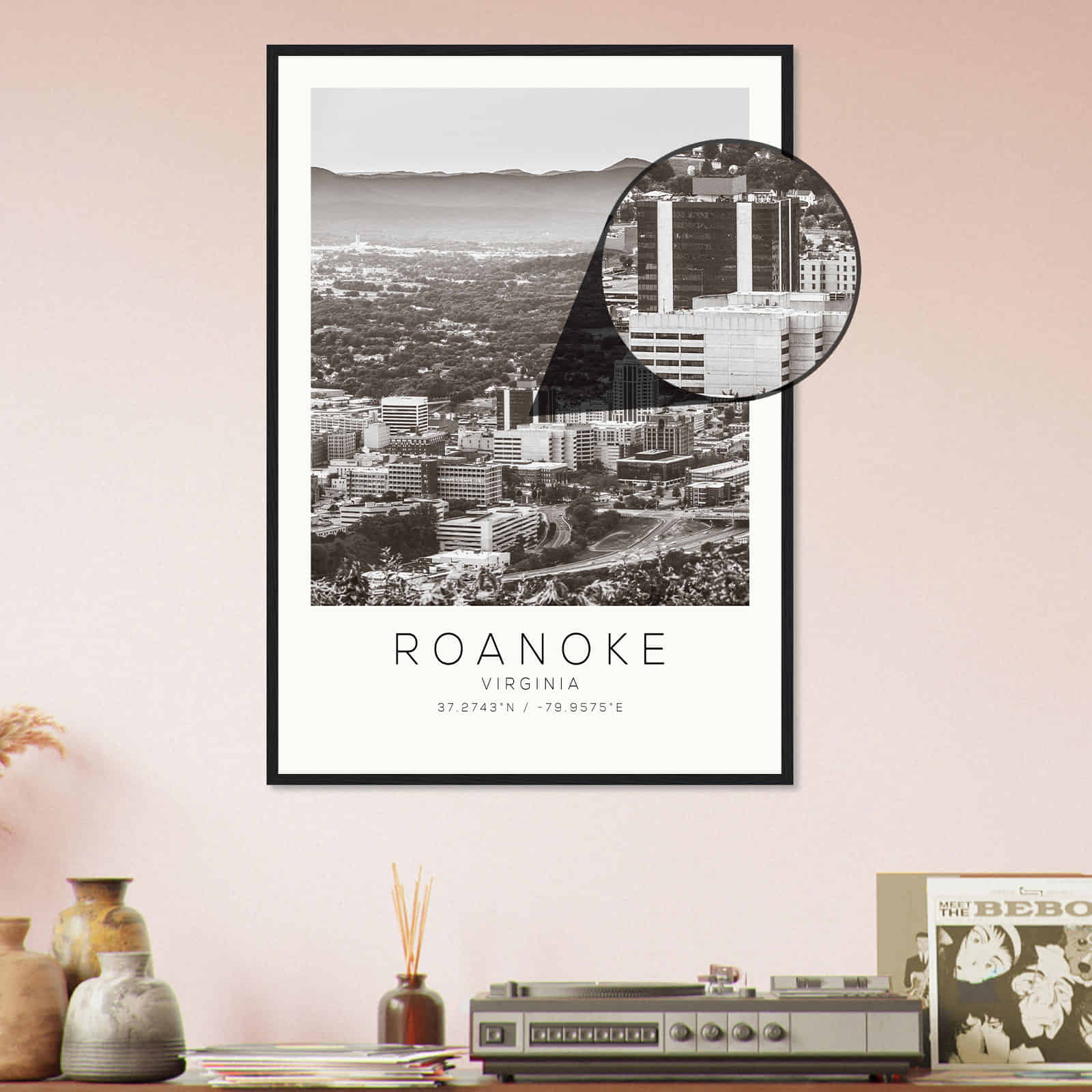 Deerfield Kansas Map Poster, Modern Home Decor Wall Art Print (Copy)