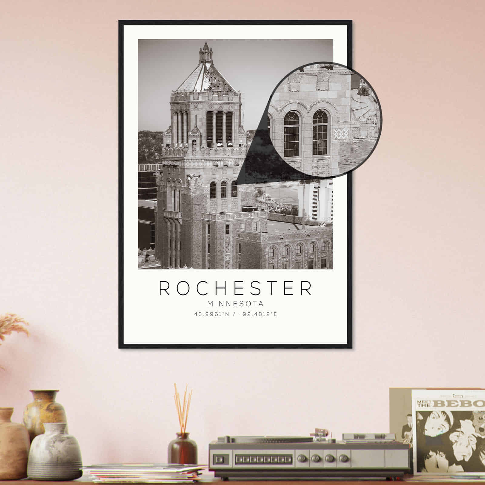 Deerfield Kansas Map Poster, Modern Home Decor Wall Art Print (Copy)