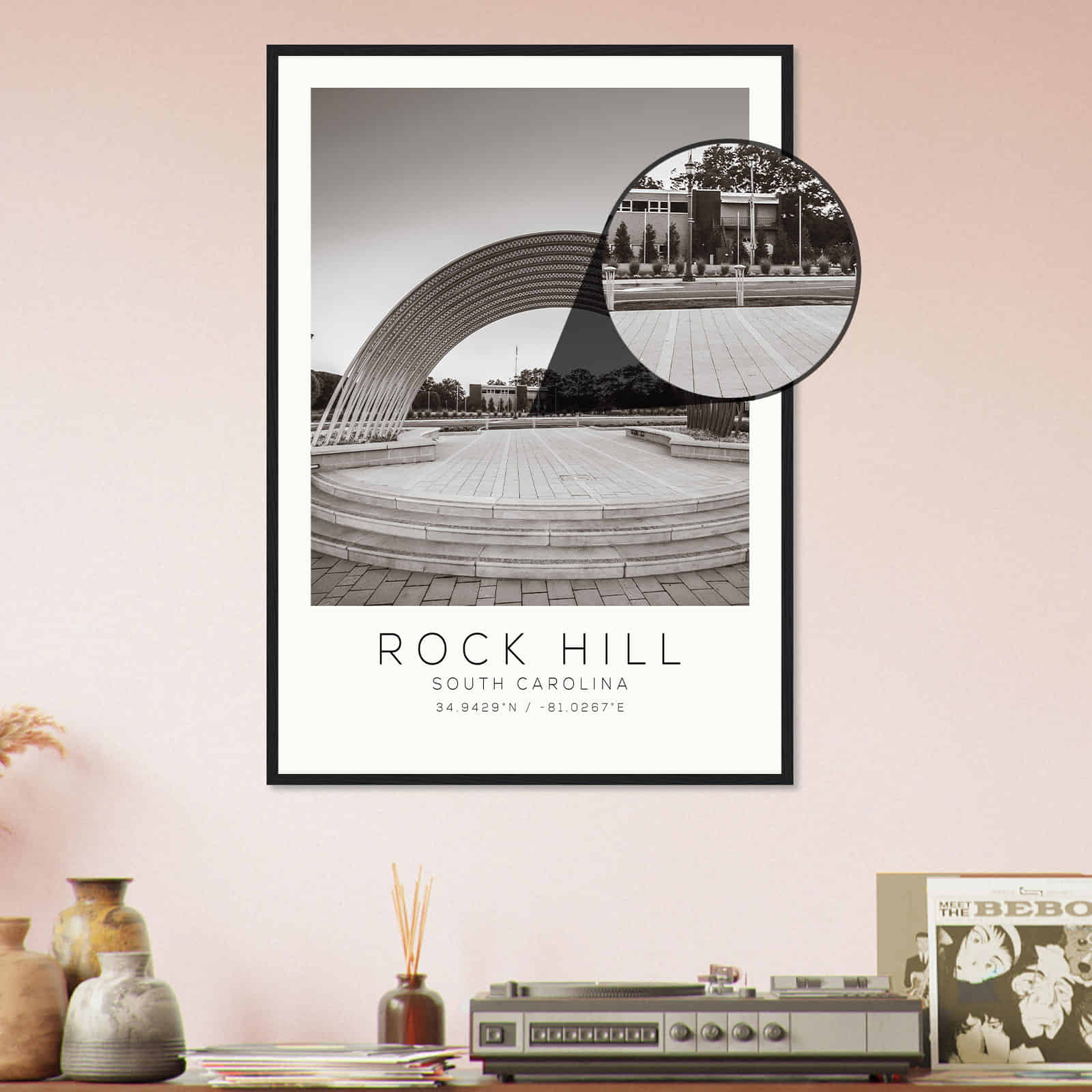 Deerfield Kansas Map Poster, Modern Home Decor Wall Art Print (Copy)